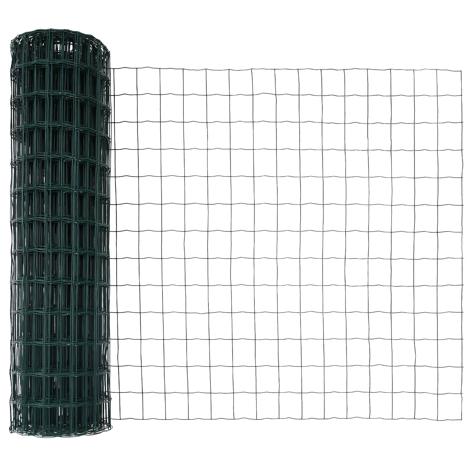 vidaXL Eurozaun Grün 1.4x10 m Stahl