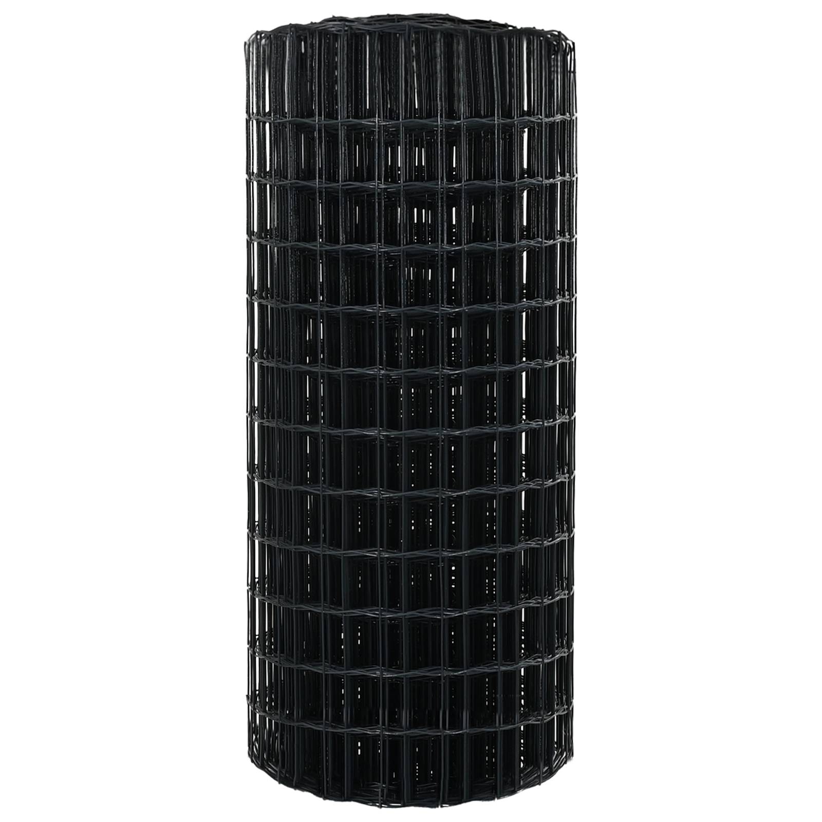 vidaXL Eurozaun Grau 0,4x10 m Stahl
