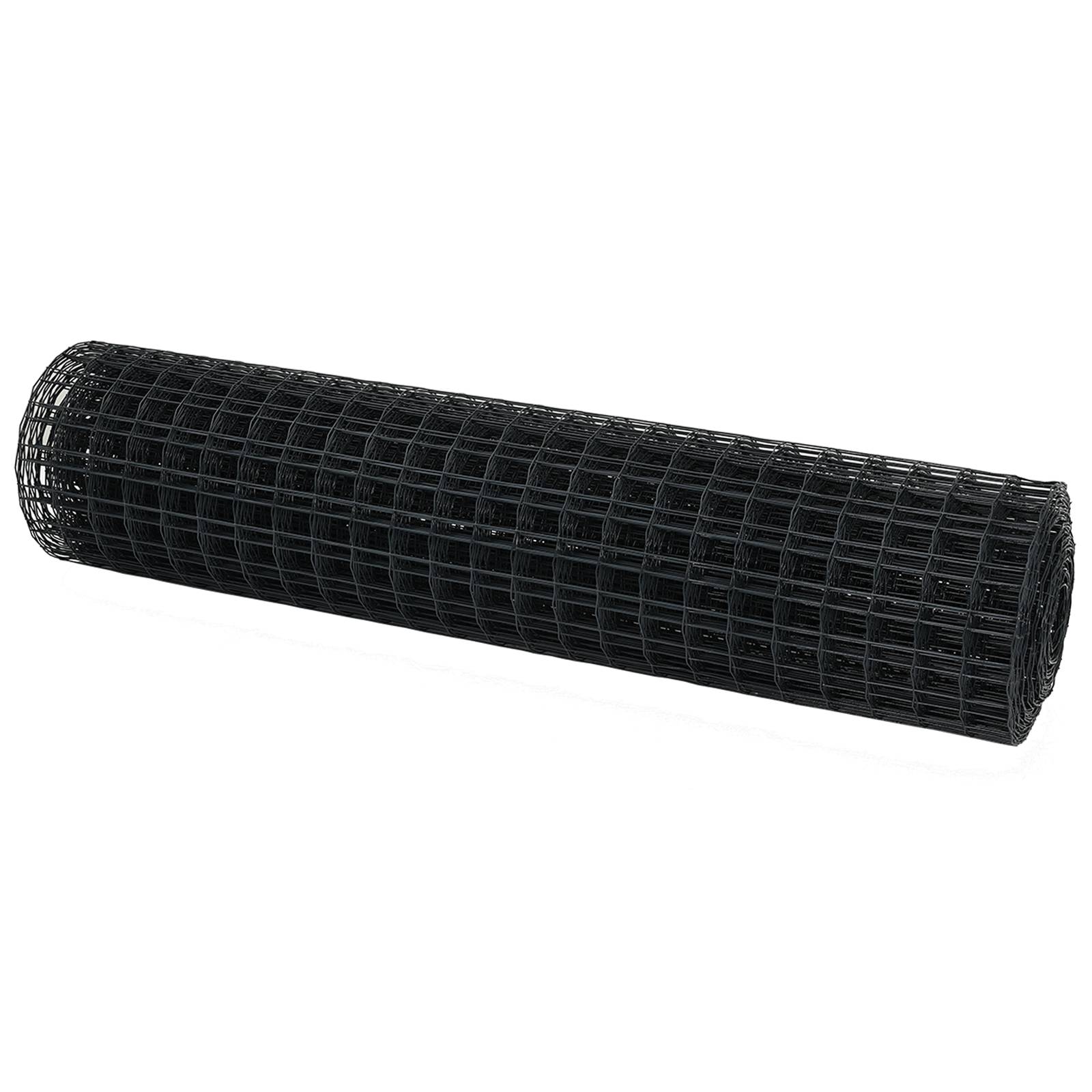 vidaXL Eurozaun Grau 1,2x25 m Stahl