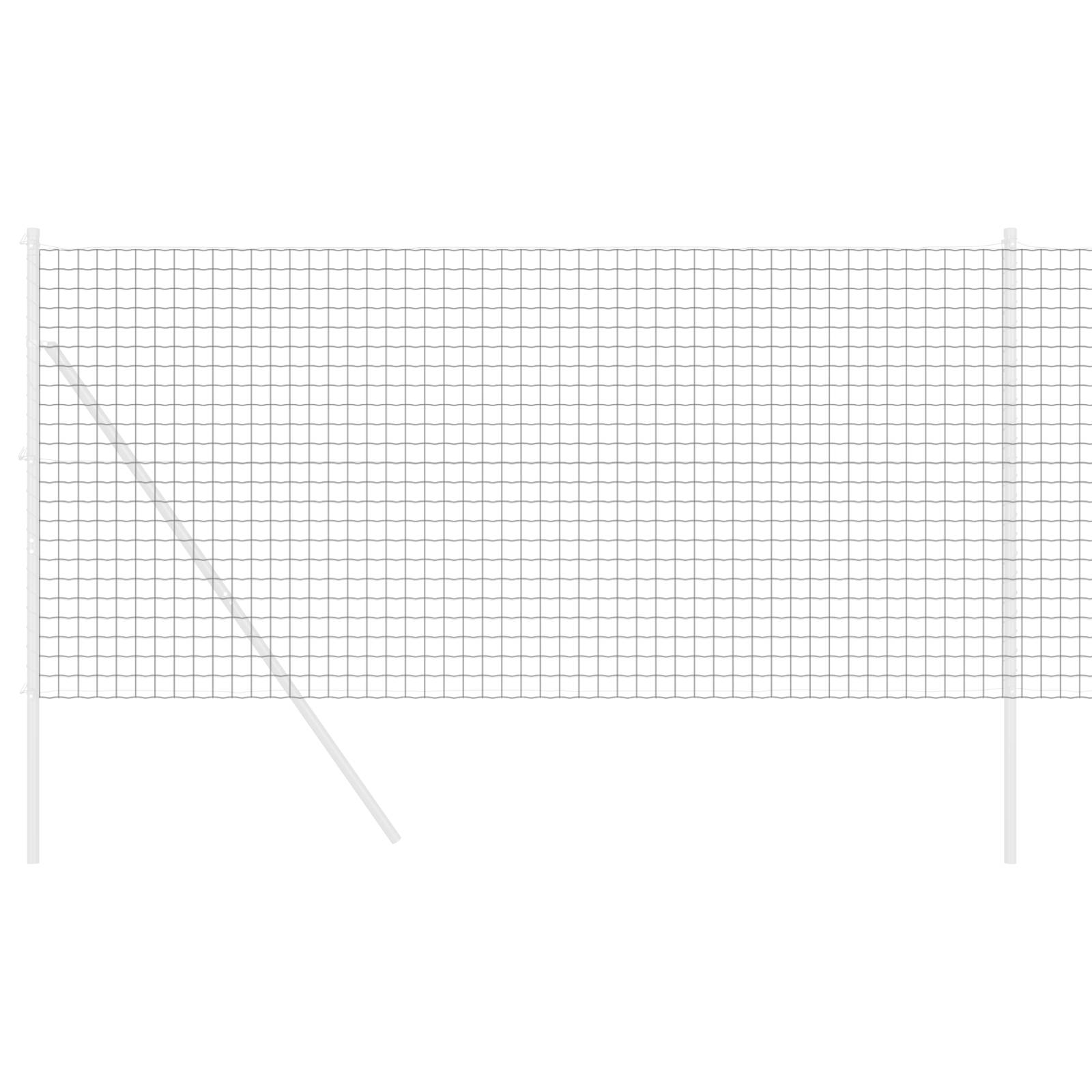 vidaXL Eurozaun Grau 1,2x25 m Stahl