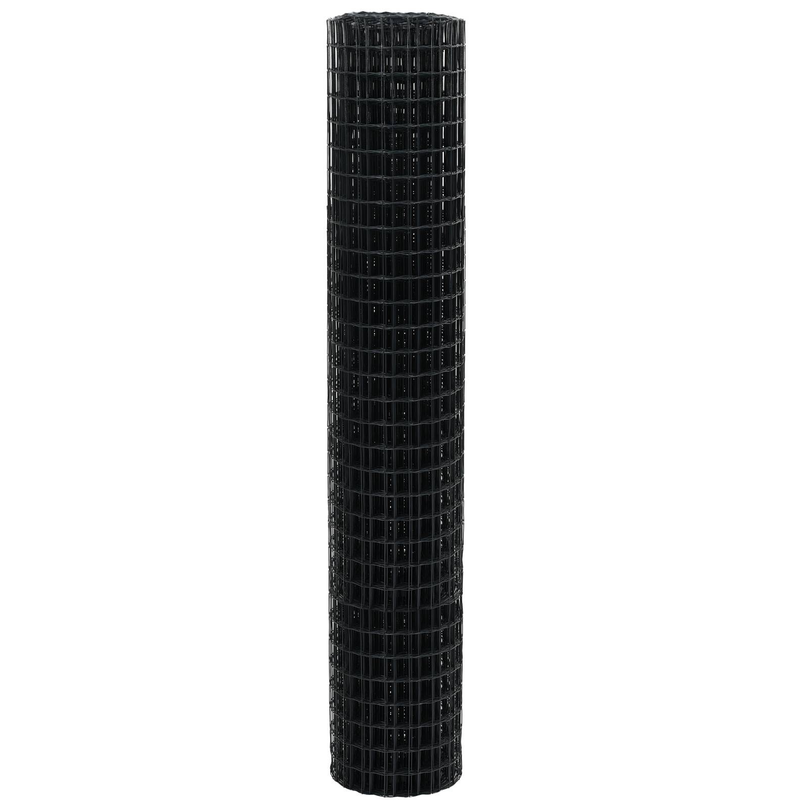 vidaXL Euro-Zaun Grau 1,5 x 10 m Stahl