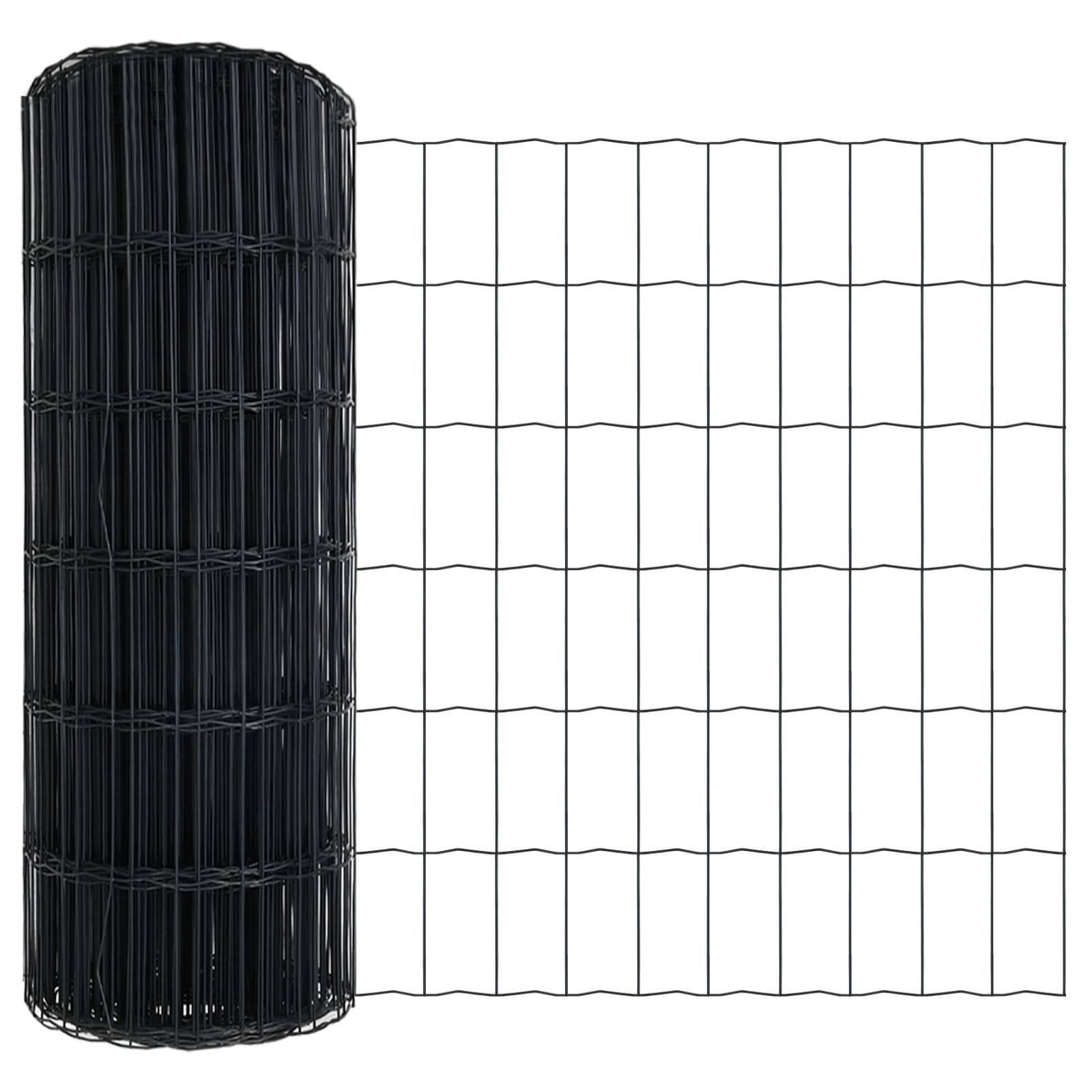 vidaXL Euro Zaun Grau 0,6 x 50 m Stahl