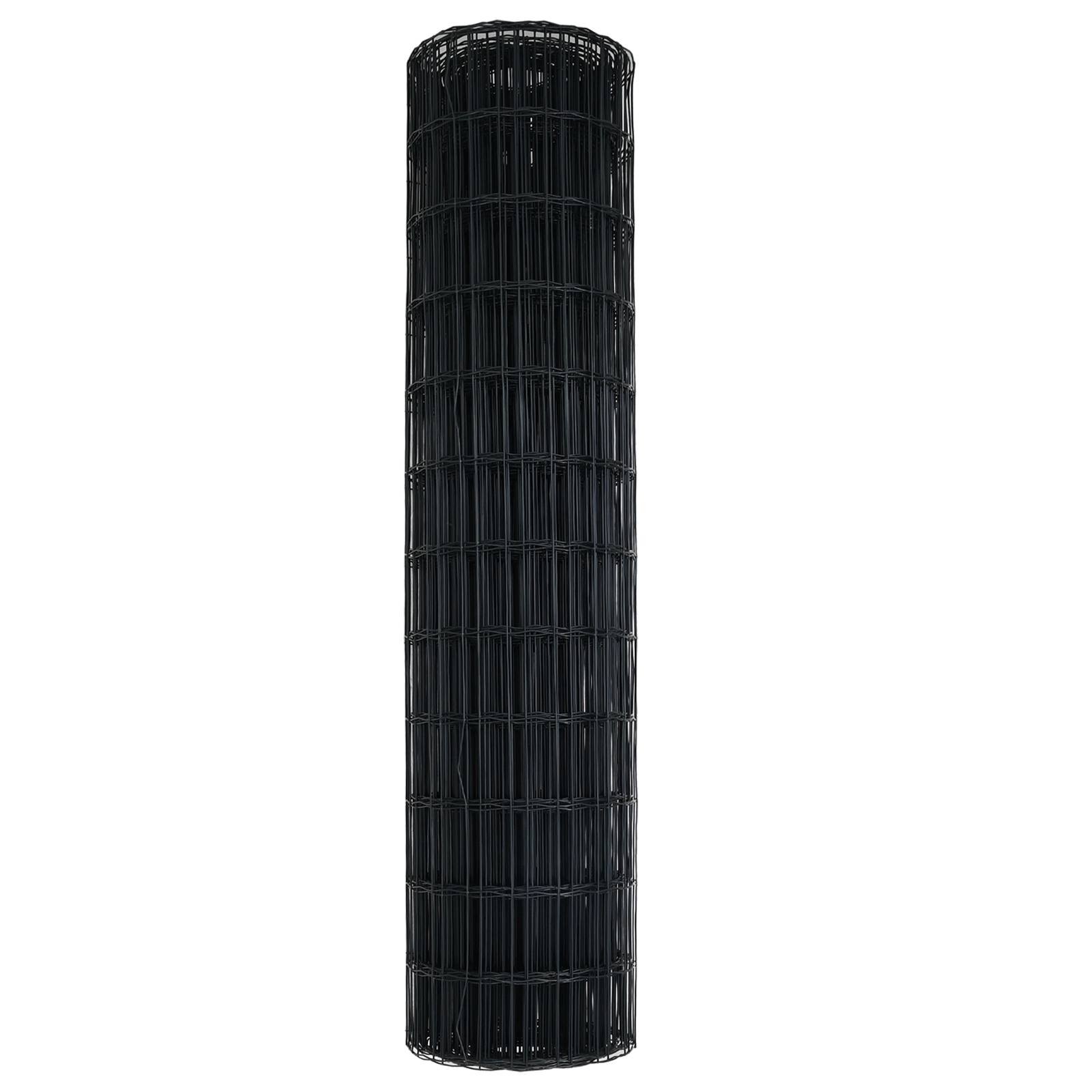 vidaXL Euro-Zaun Grau 1,4x10 m Stahl