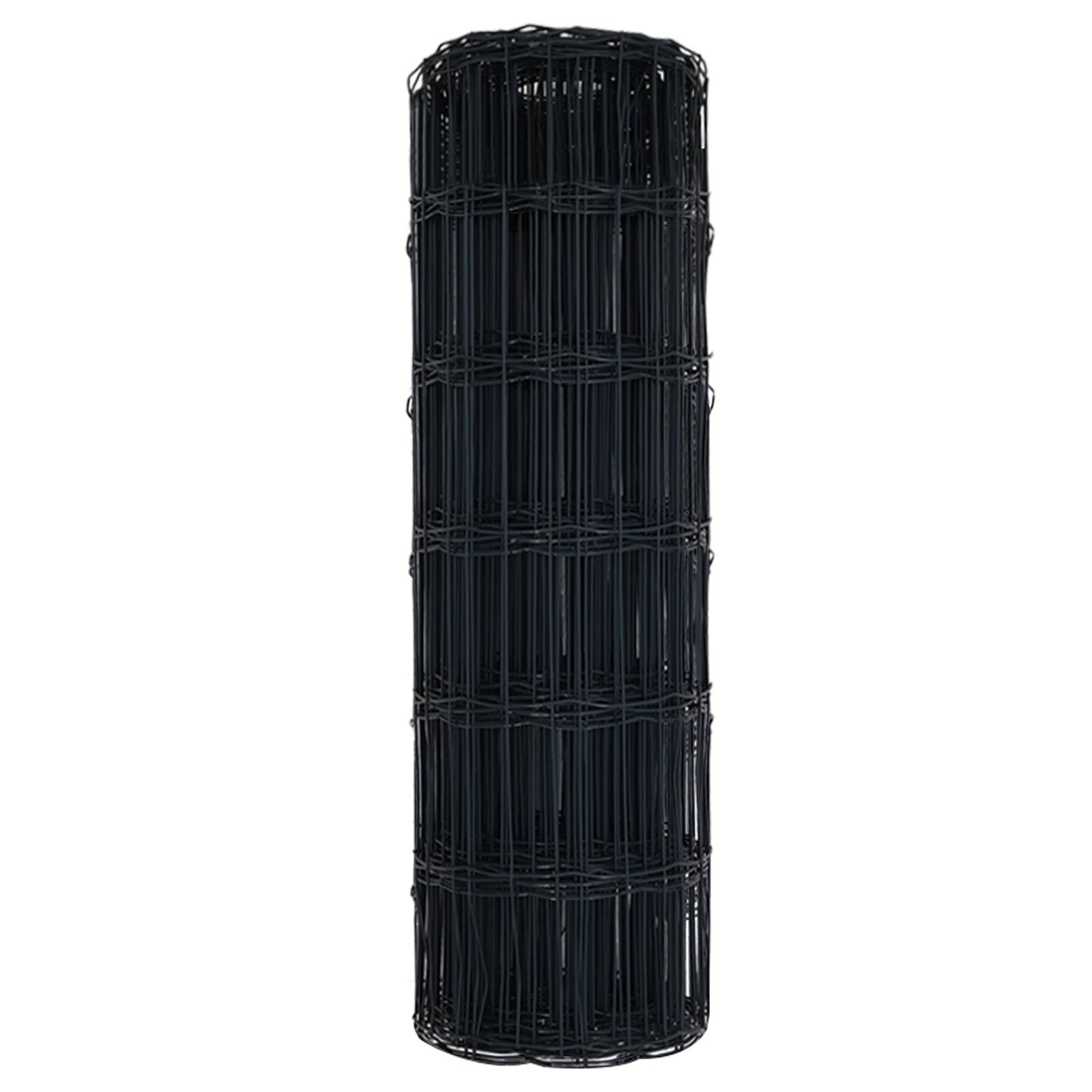 vidaXL Euro-Zaun Grau 0,6x25 m Stahl