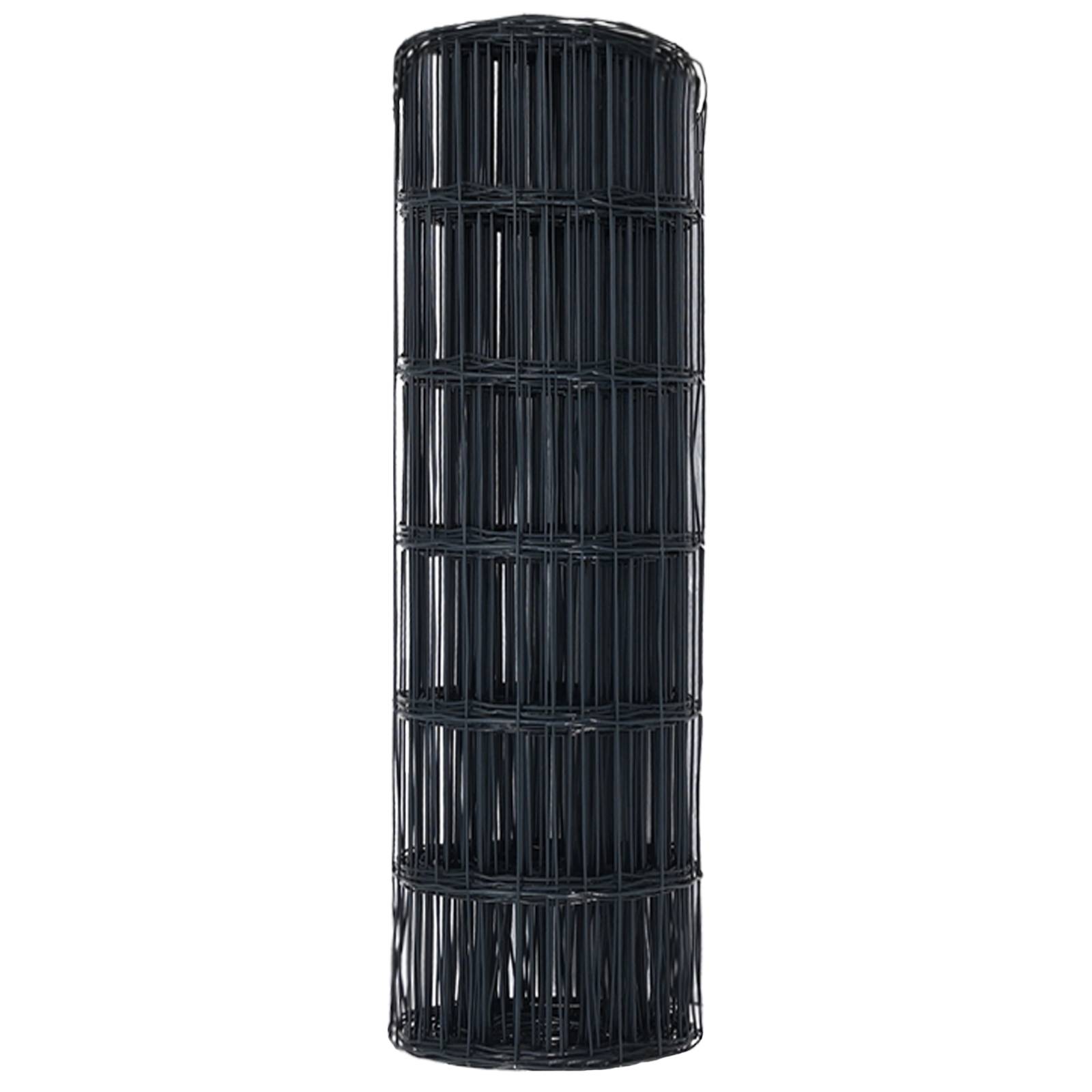 vidaXL Eurozaun Grau 0.6x10 m Stahl