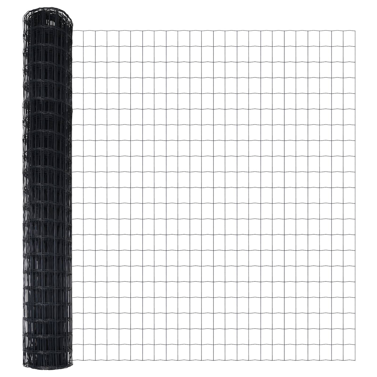 vidaXL Euro-Zaun Grau 1,6x10 m Stahl
