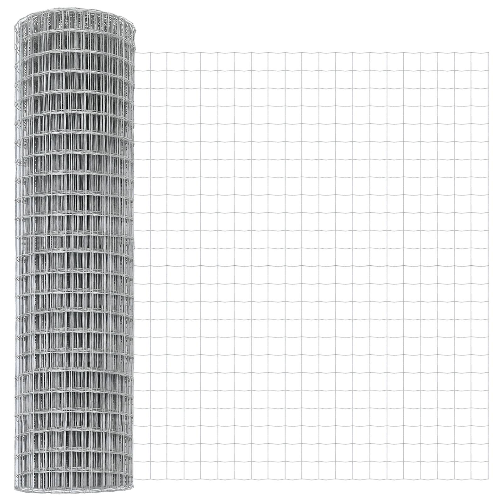vidaXL Euro Zaun 1.2x10 m Galvanisierter Stahl
