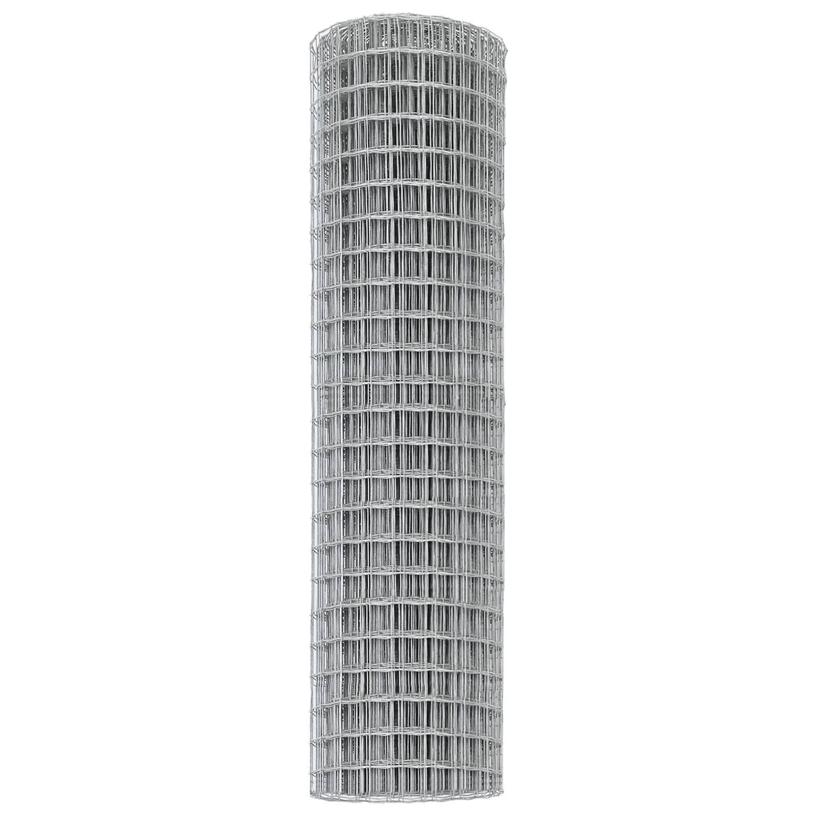 vidaXL Eurozaun 1,4x10 m Feuerverzinkter Stahl