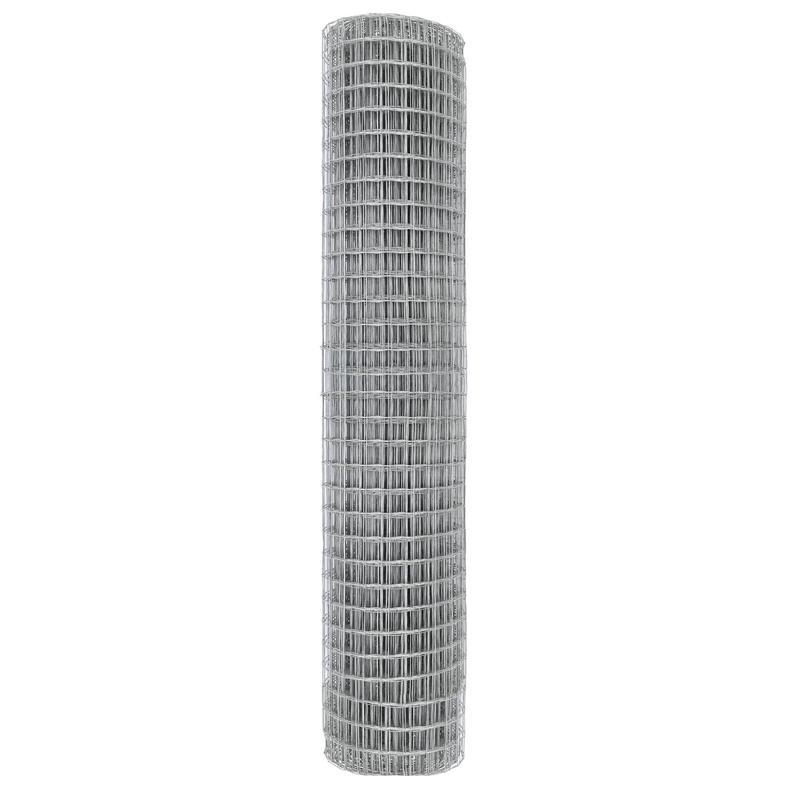 vidaXL Eurozaun 1,6x10 m Feuerverzinkter Stahl