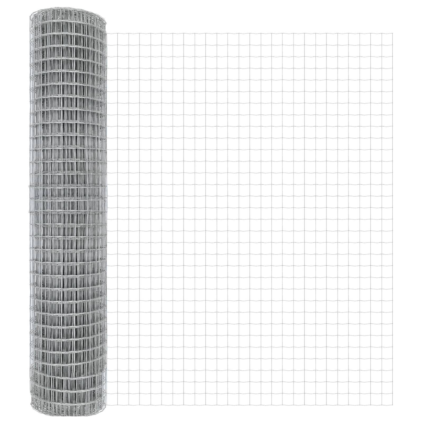 vidaXL Eurozaun 1,6x10 m Feuerverzinkter Stahl