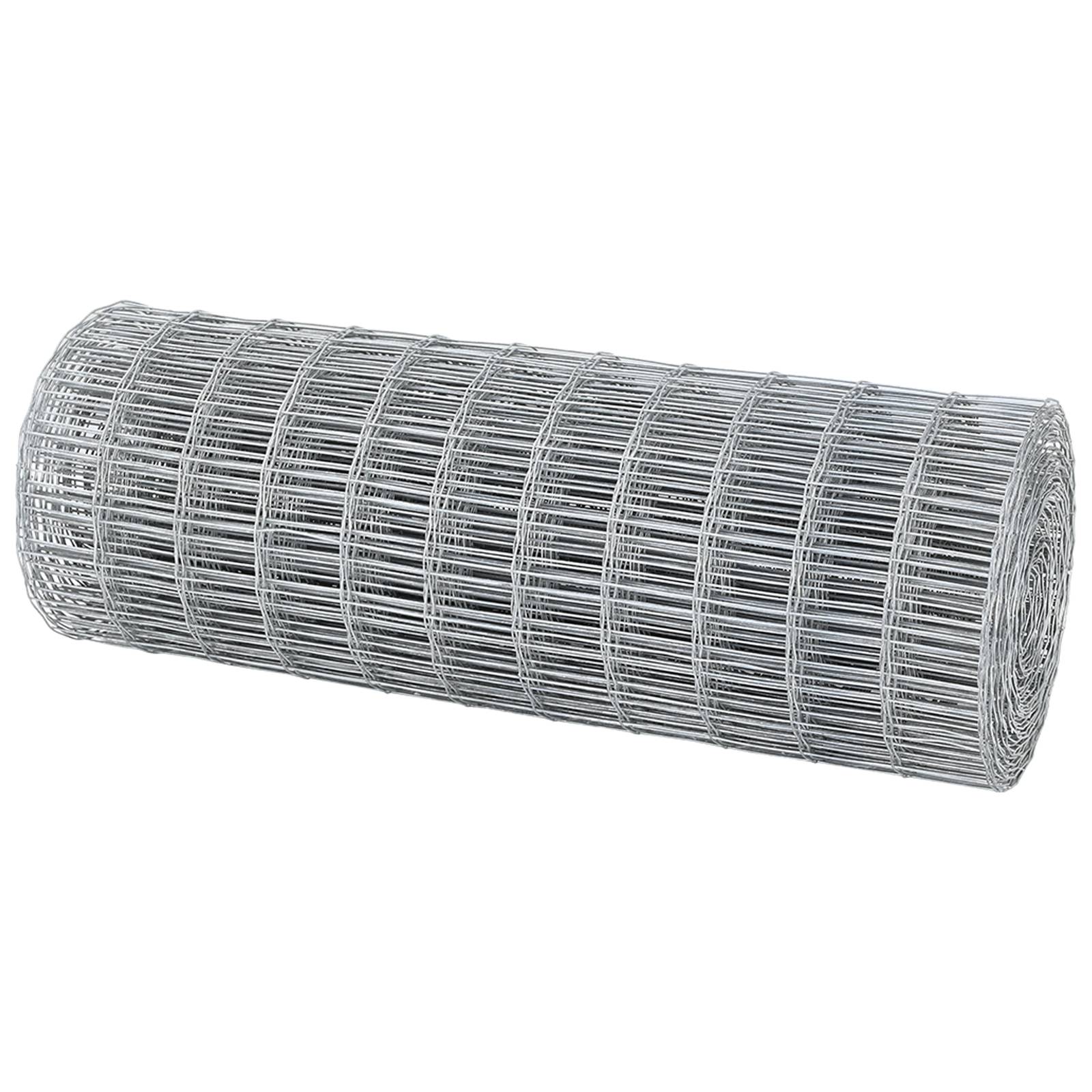 vidaXL Eurozaun 0.6x10 m feuerverzinkter Stahl