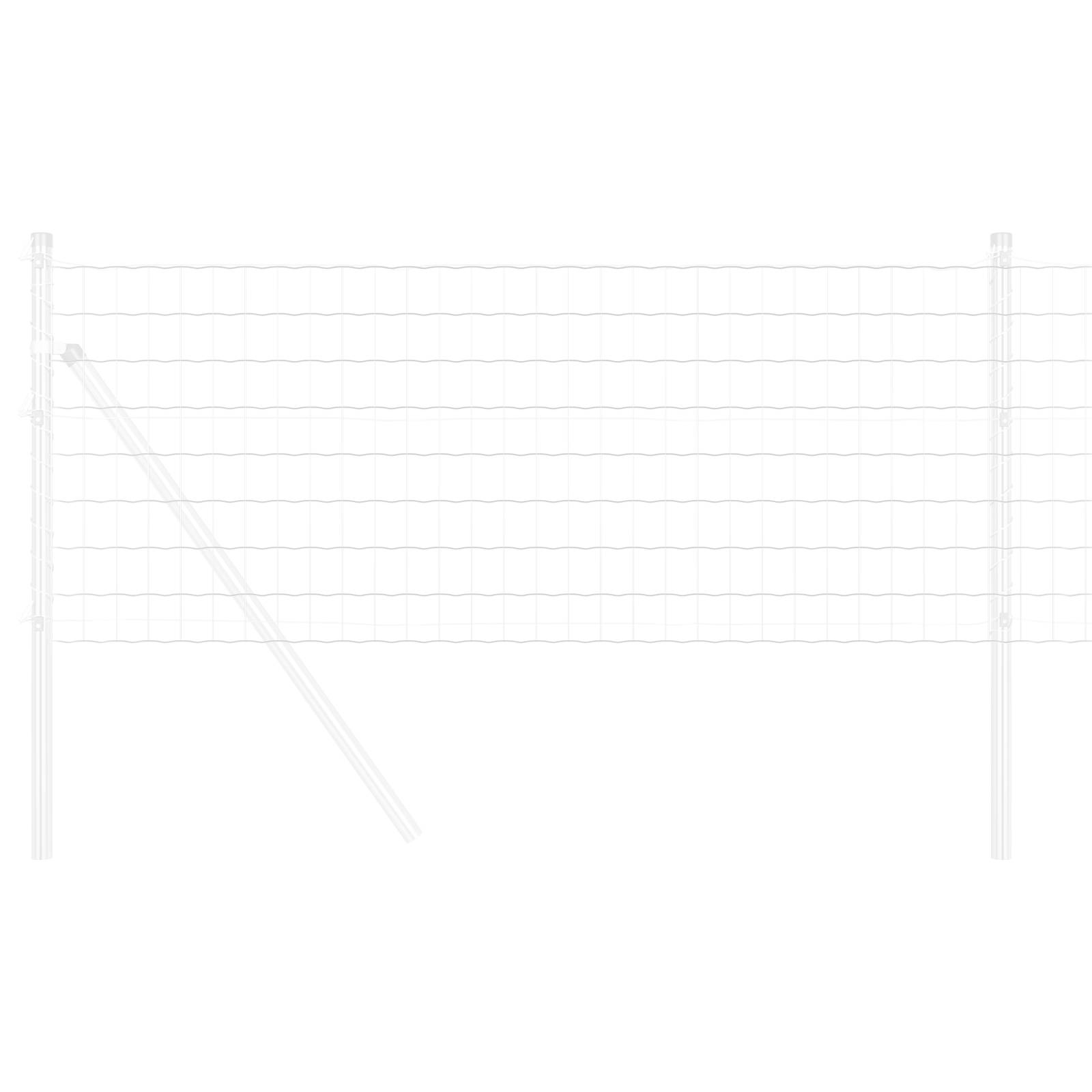vidaXL Eurozaun 0.4x25 m Verzinkter Stahl