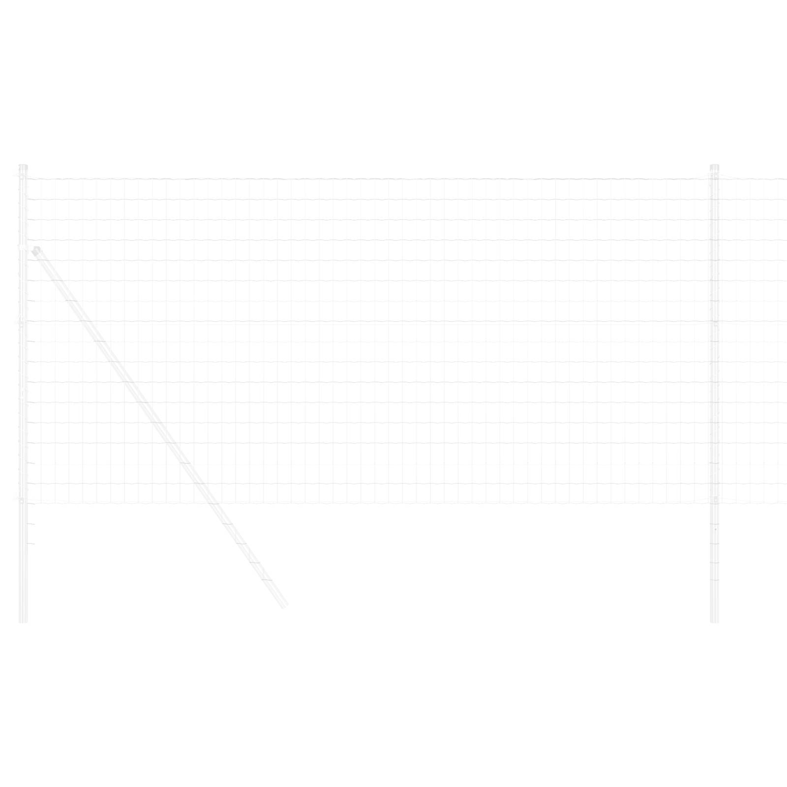 vidaXL Eurozaun 1,4x10 m aus feuerverzinktem Stahl