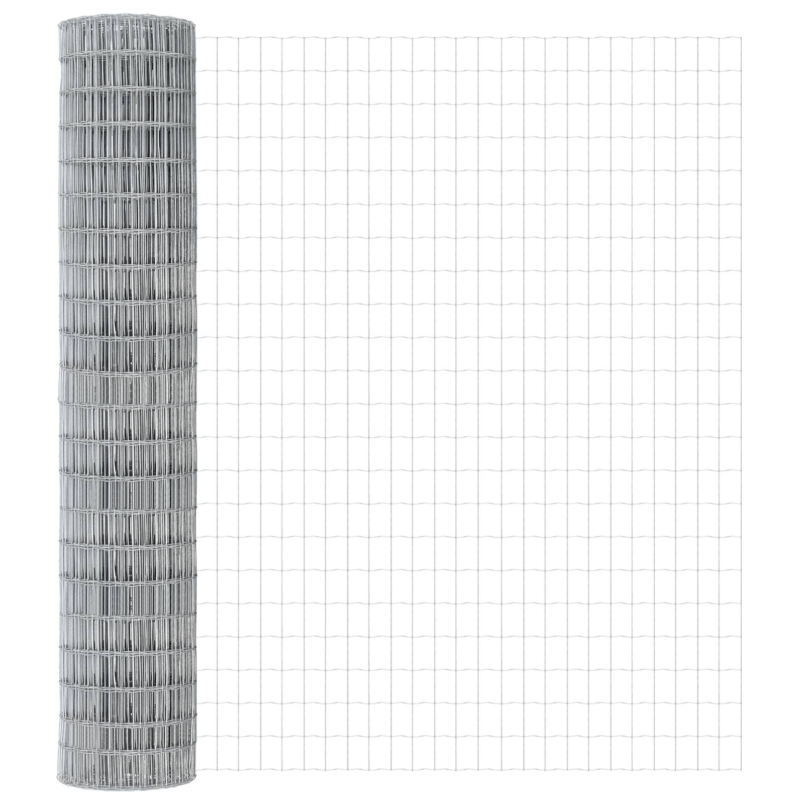 vidaXL Eurozaun 1.5x10 m Feuerverzinkter Stahl