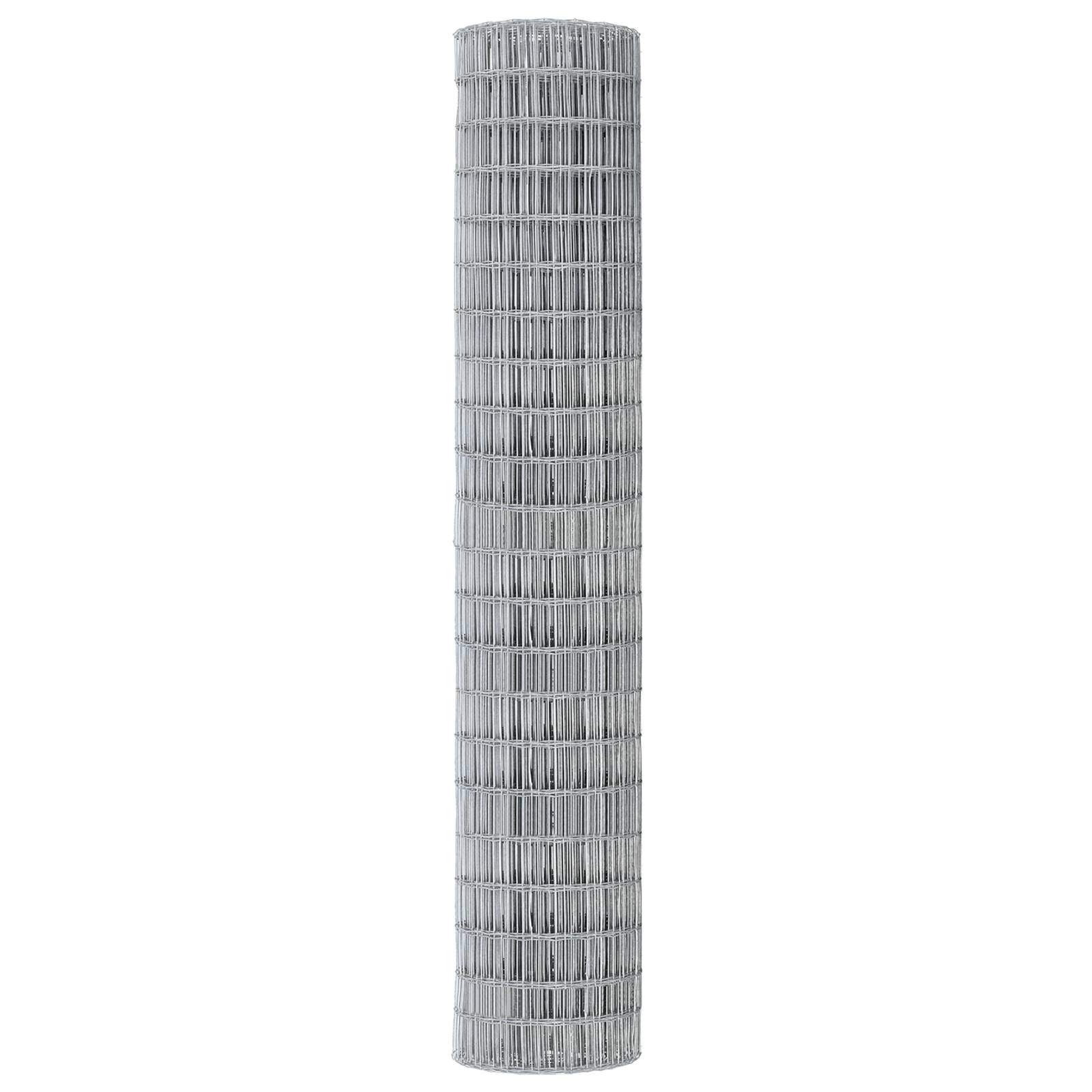 vidaXL Eurozaun 1.5x10 m Feuerverzinkter Stahl