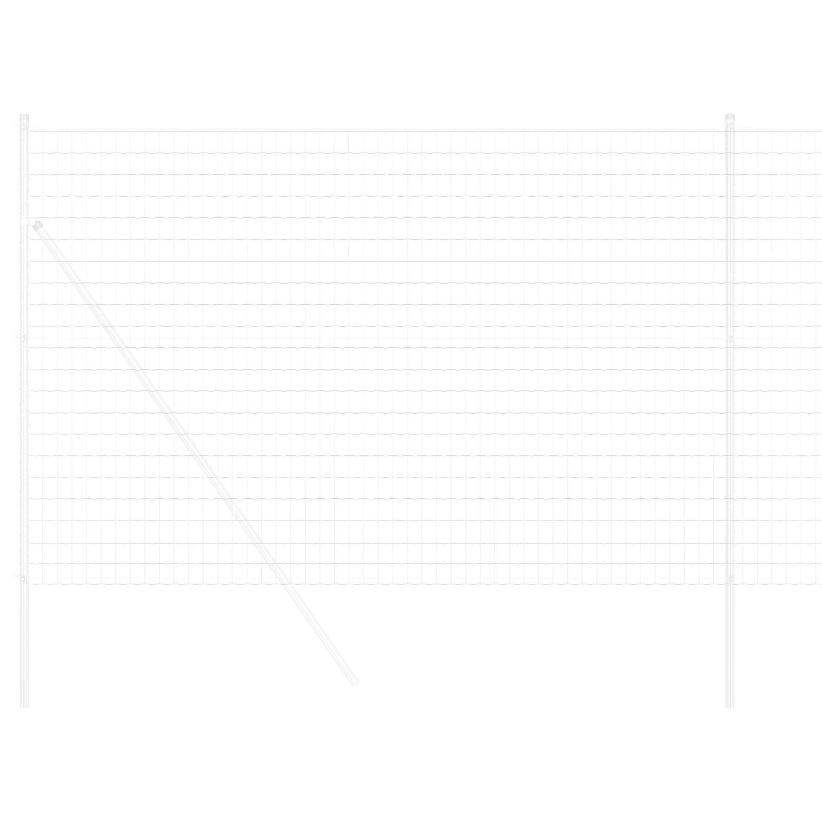 vidaXL Eurozaun 1,6x10 m Feuerverzinkter Stahl