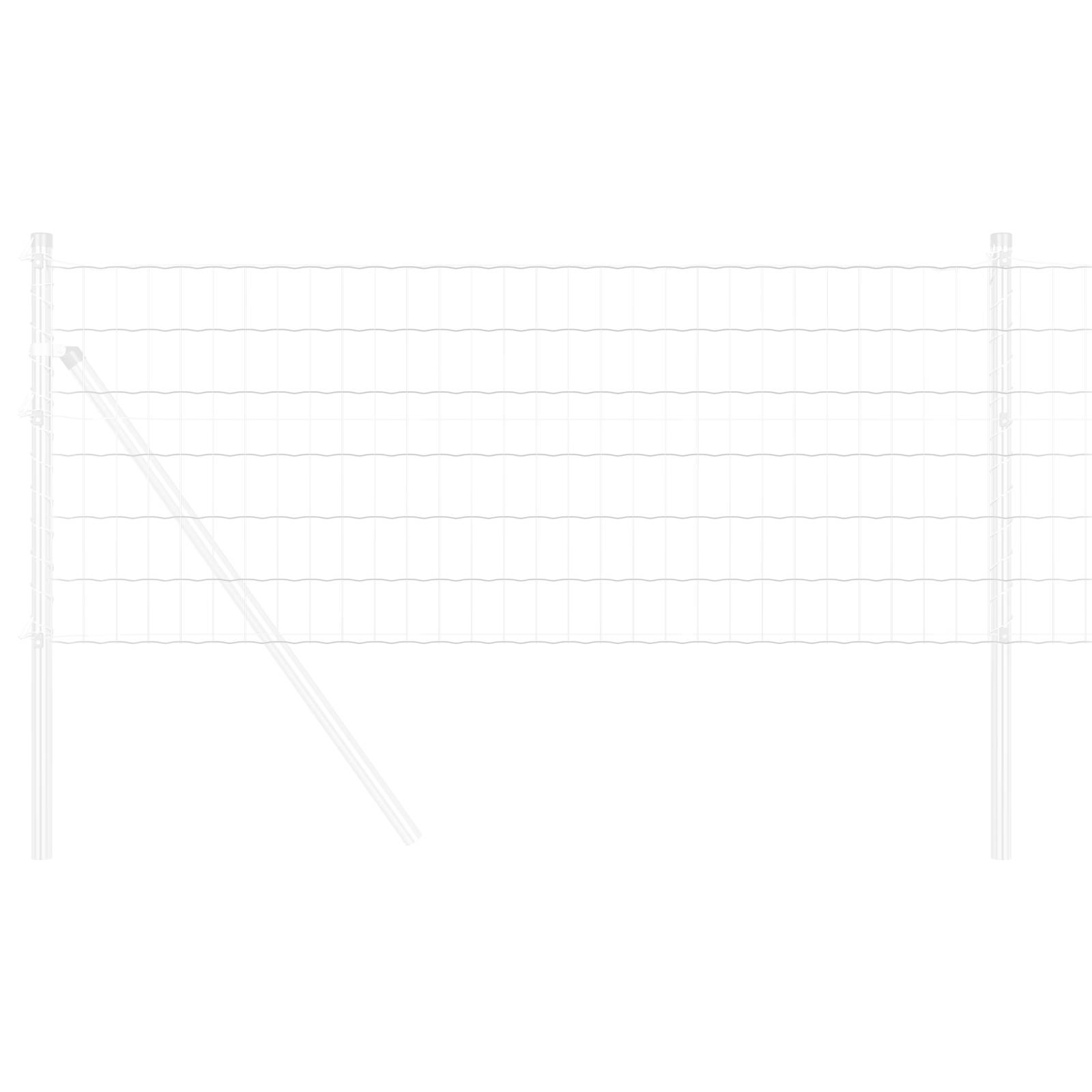 vidaXL Euro-Zaun 0.6x10 m Verzinkter Stahl