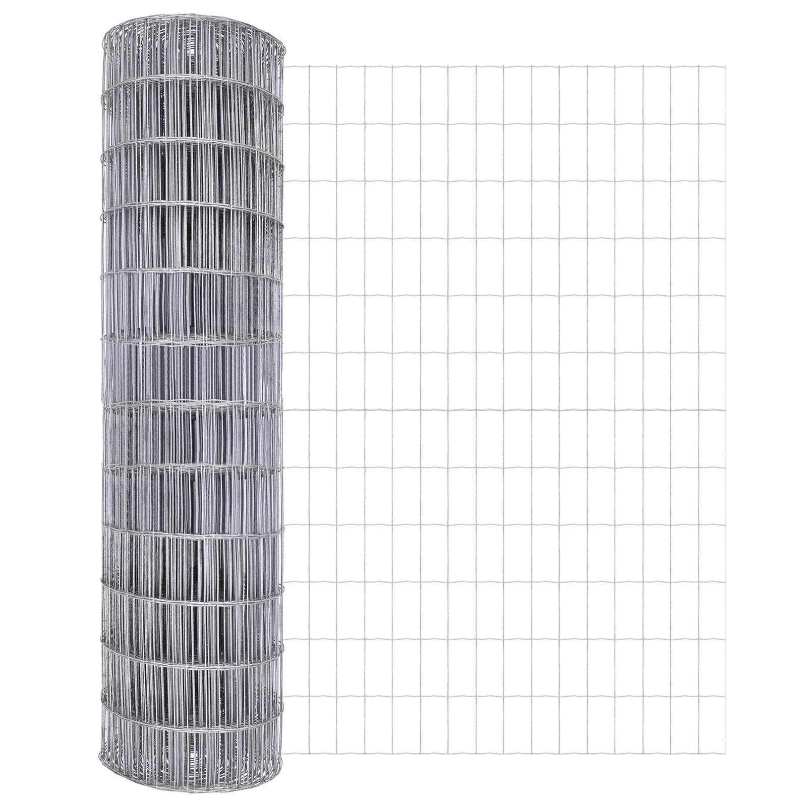 vidaXL Euro-Zaun 1,2x25 m Verzinkter Stahl