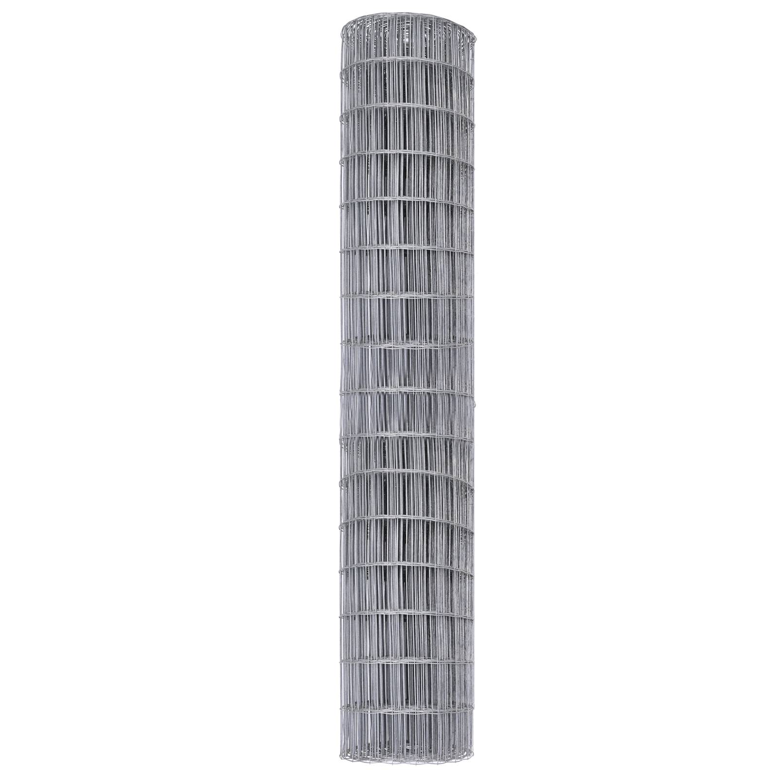 vidaXL Eurozaun 1,6x10 m Galvanisierter Stahl
