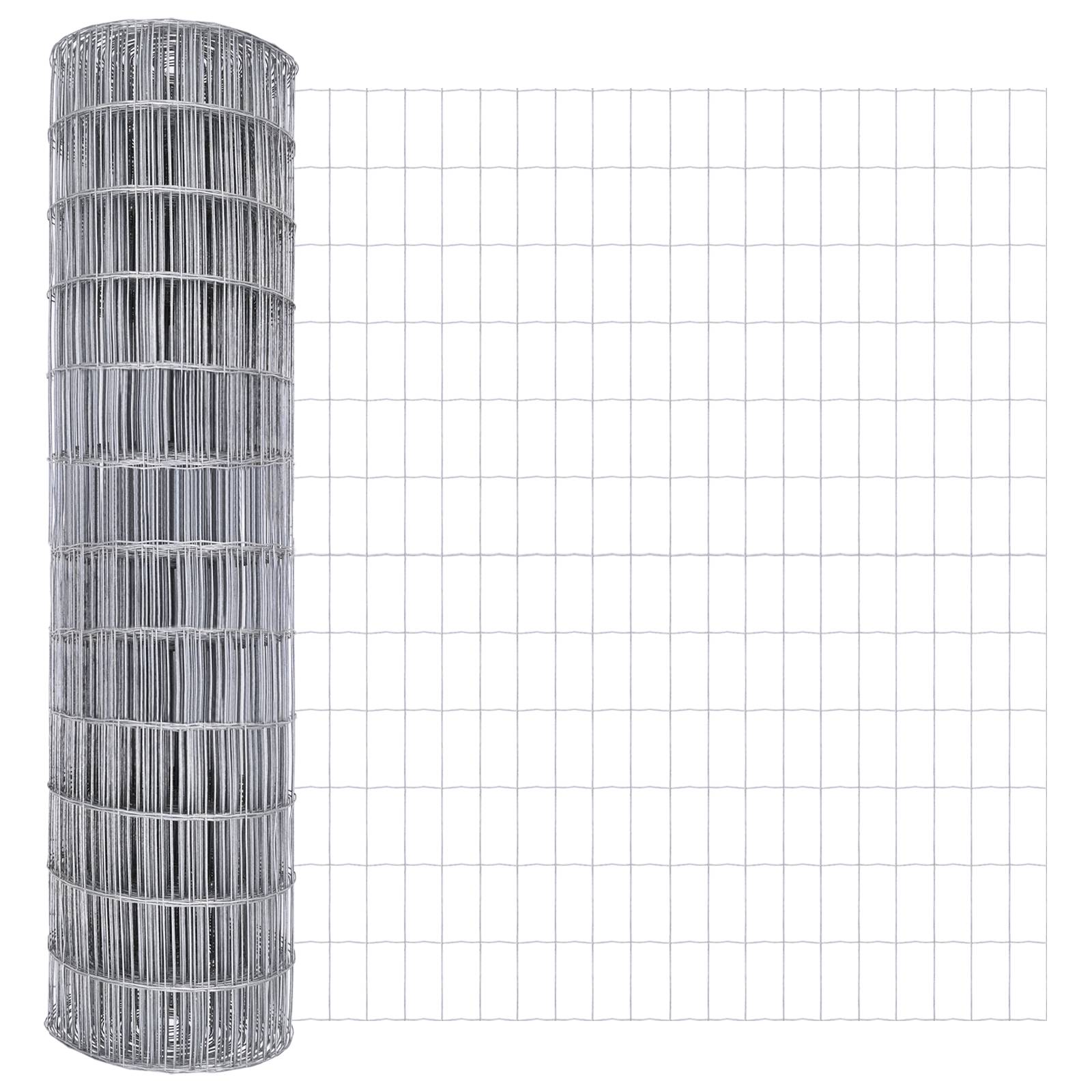 vidaXL Eurozaun 1,6x10 m Galvanisierter Stahl