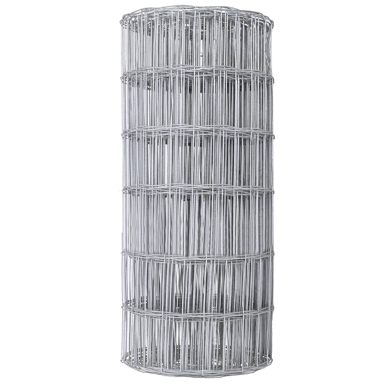 vidaXL Eurozaun 0,8x25 m Feuerverzinkter Stahl