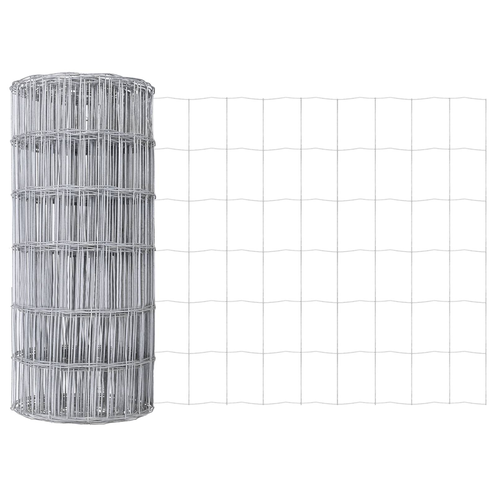 vidaXL Eurozaun 0,8x25 m Feuerverzinkter Stahl