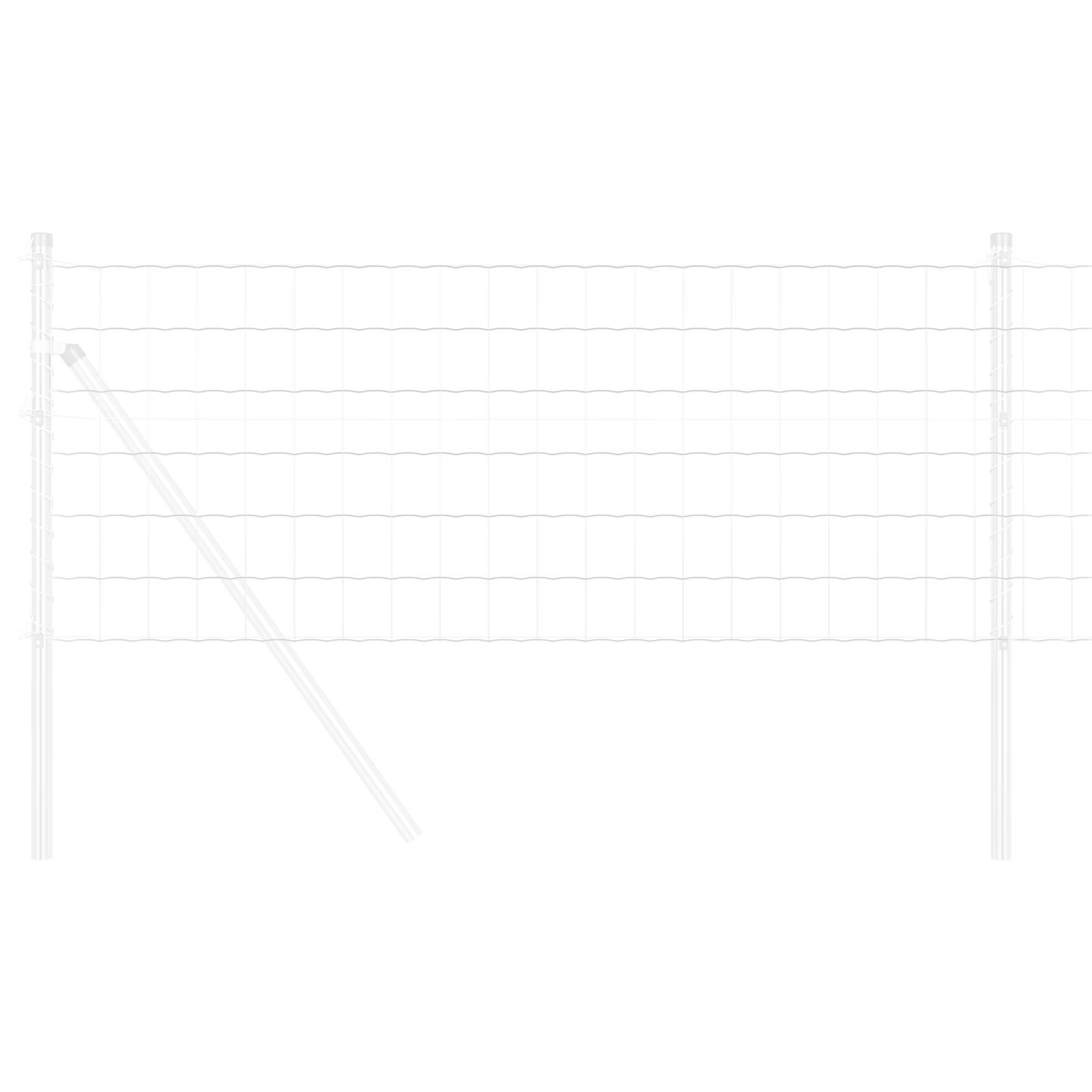 vidaXL Eurozaun 0,8x25 m Feuerverzinkter Stahl