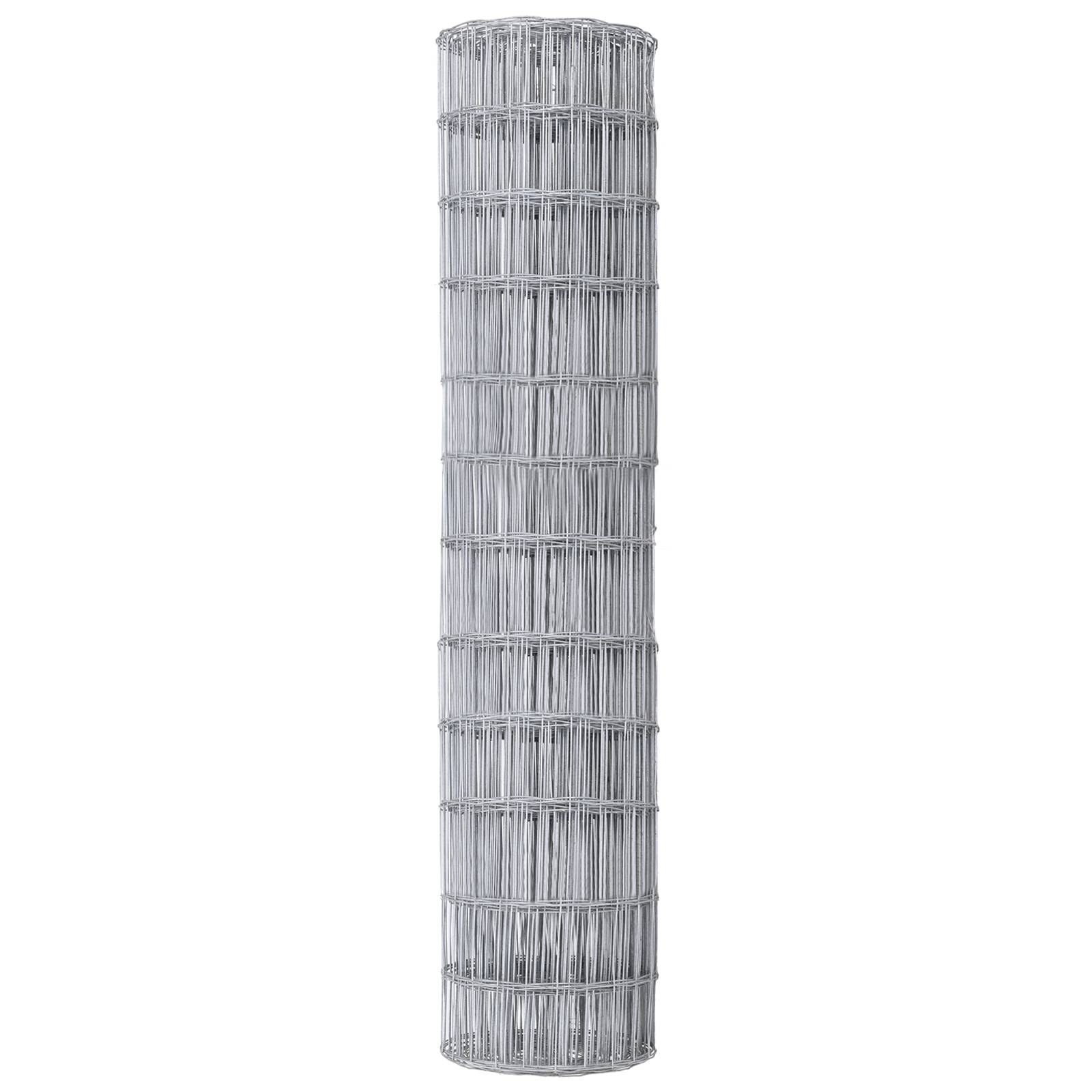 vidaXL Eurozaun 1x10 m Verzinkter Stahl