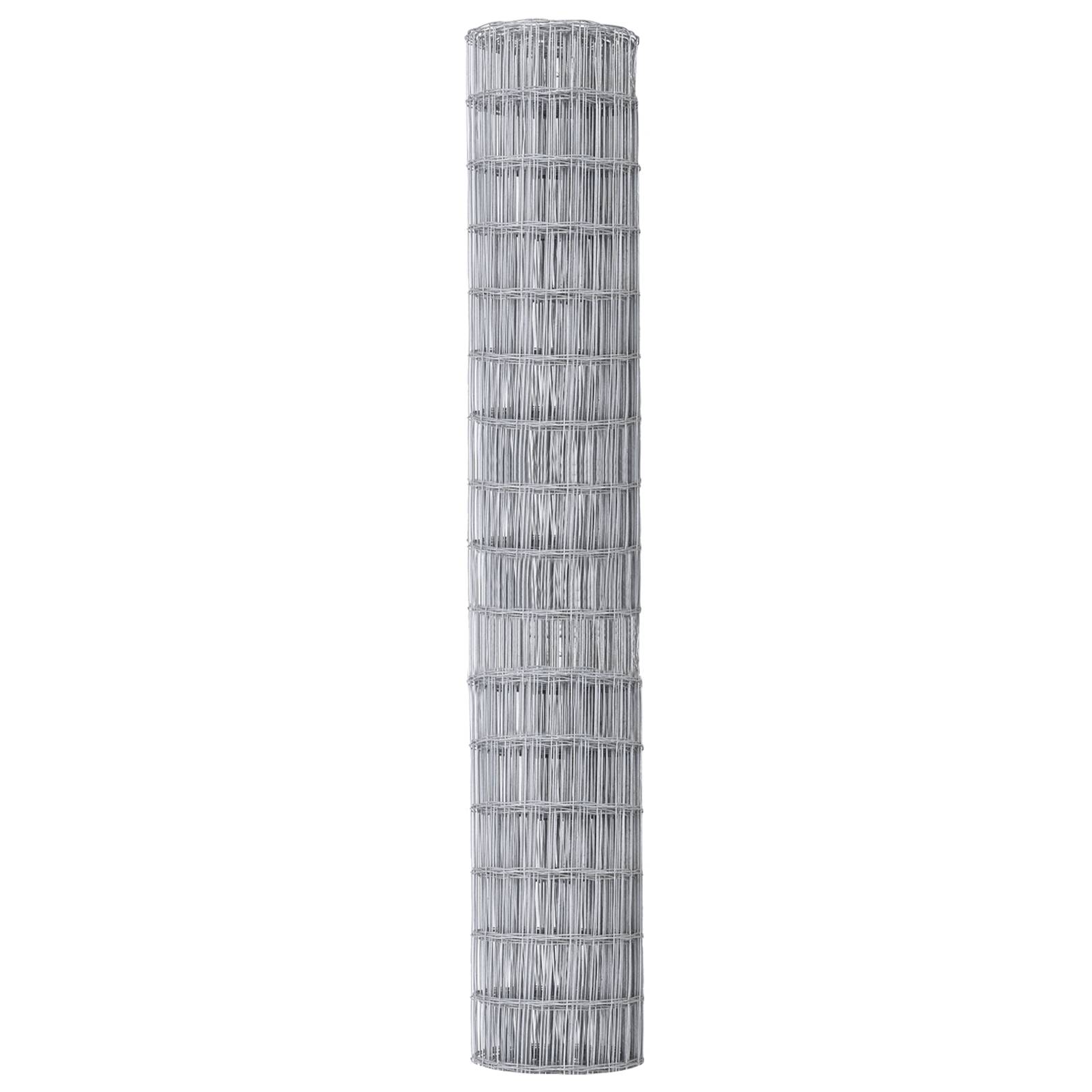 vidaXL Euro Zaun 1.5x10 m Galvanisierter Stahl