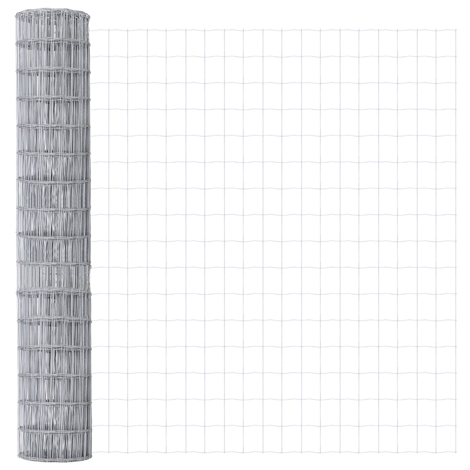 vidaXL Euro Zaun 1.5x10 m Galvanisierter Stahl