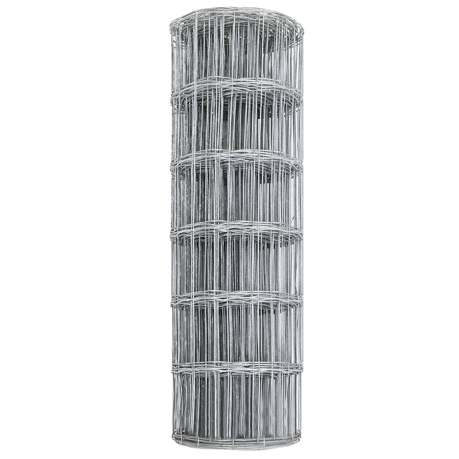vidaXL Euro Zaun 0,6x10 m Verzinkter Stahl