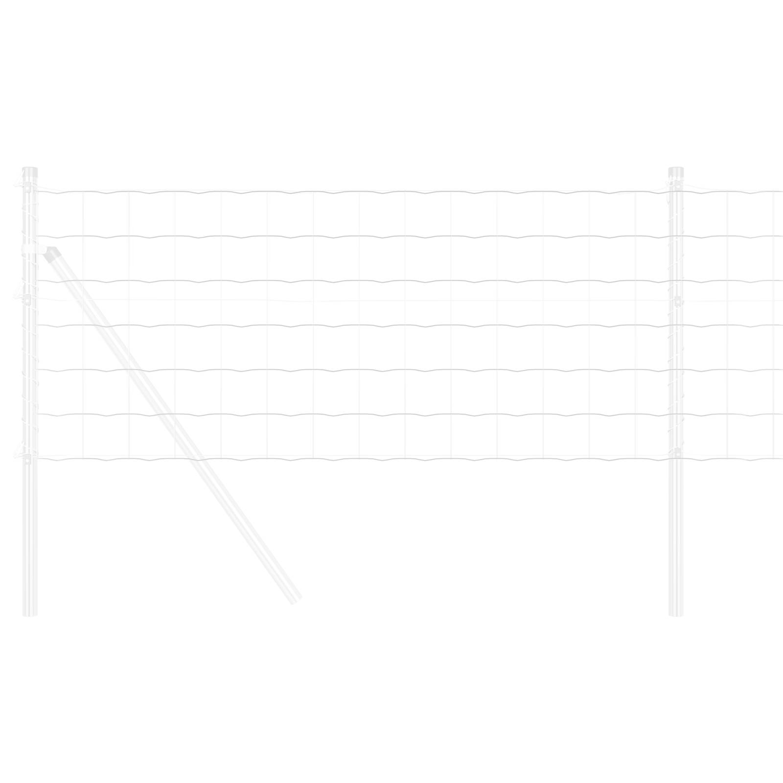 vidaXL Euro Zaun 0.4x50 m Feuerverzinkter Stahl