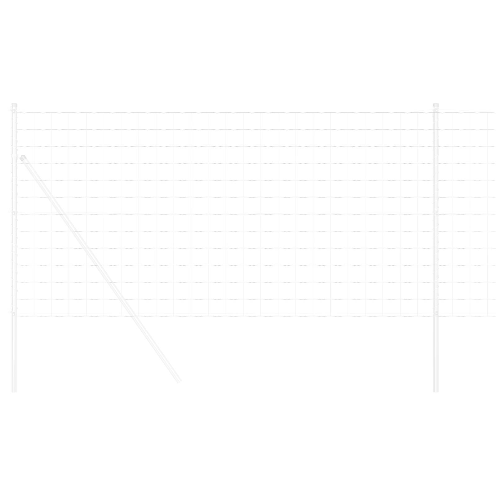 vidaXL Euro Zaun 1.2x25 m Feuerverzinkter Stahl