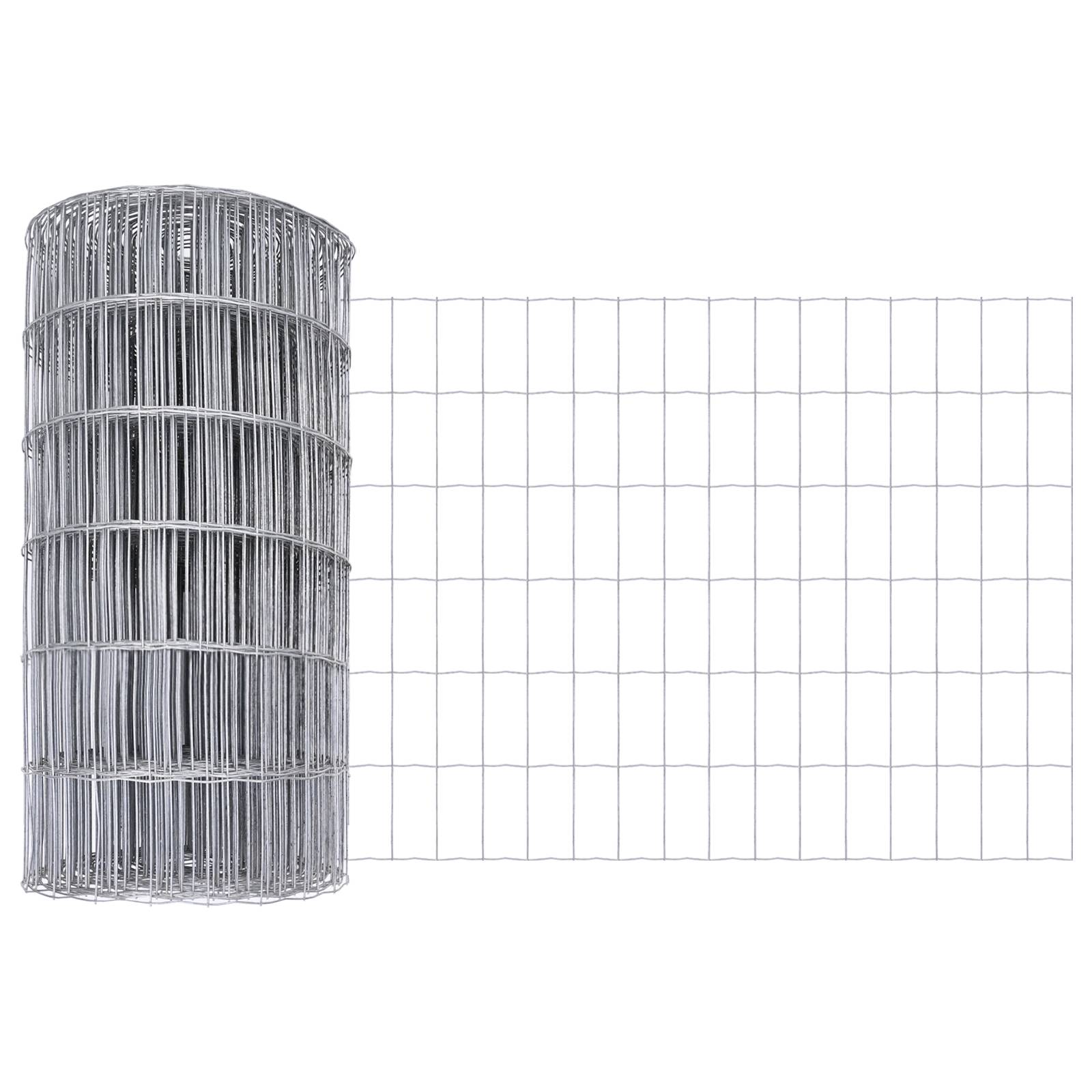 vidaXL Euro Zaun 0.4x50 m Verzinkter Stahl
