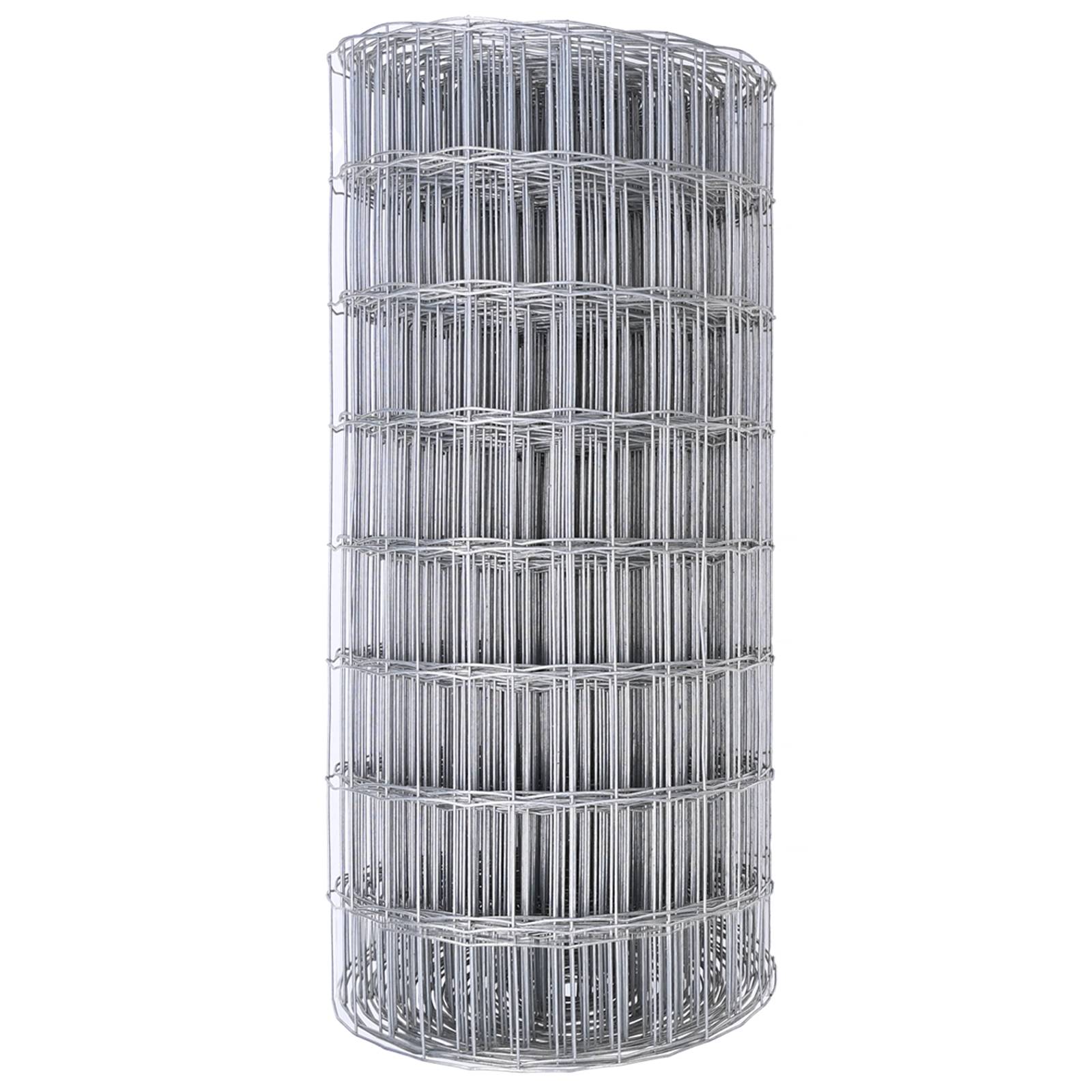 vidaXL Eurozaun 0,8x25 m Feuerverzinkter Stahl