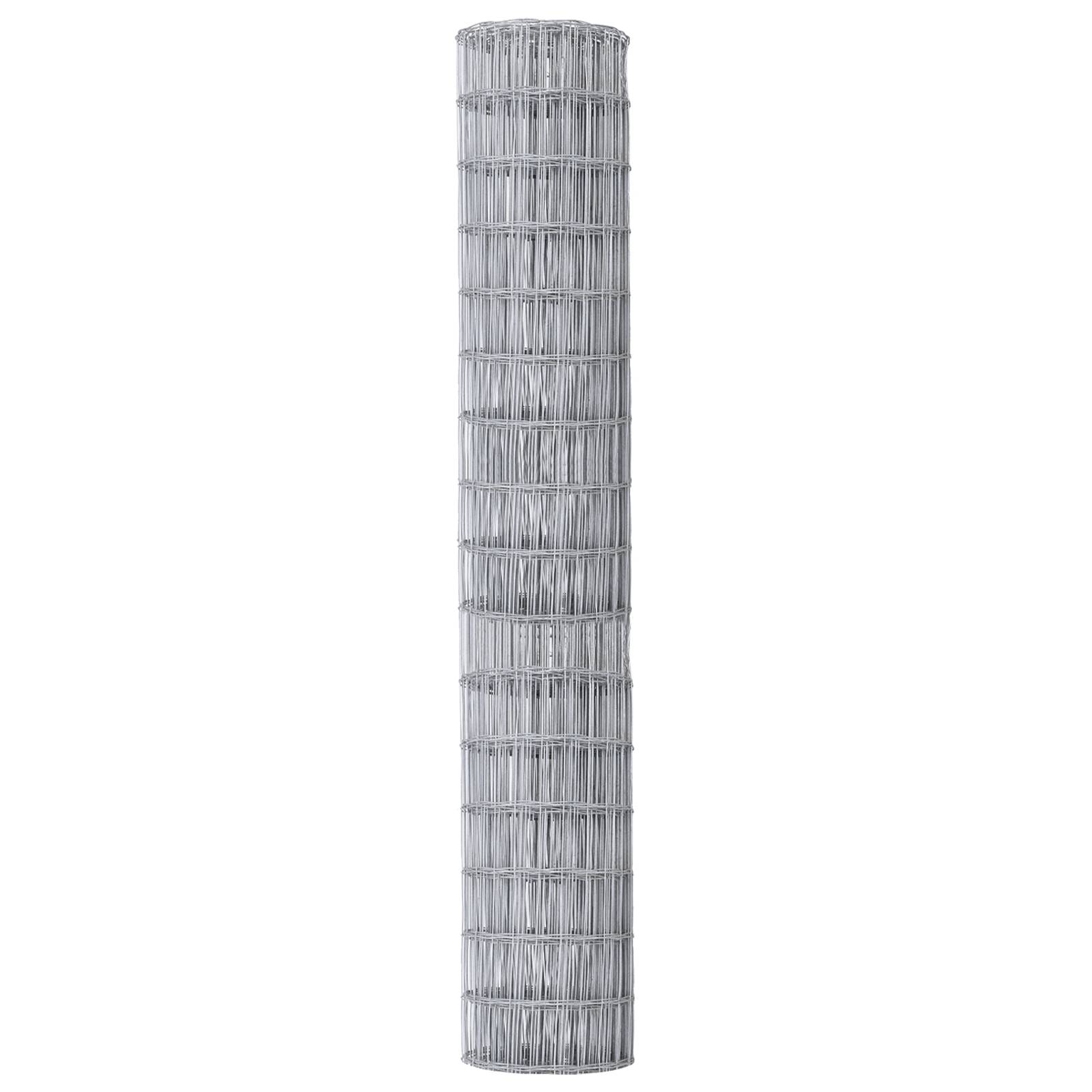 vidaXL Eurozaun 1,5x10 m Feuerverzinkter Stahl