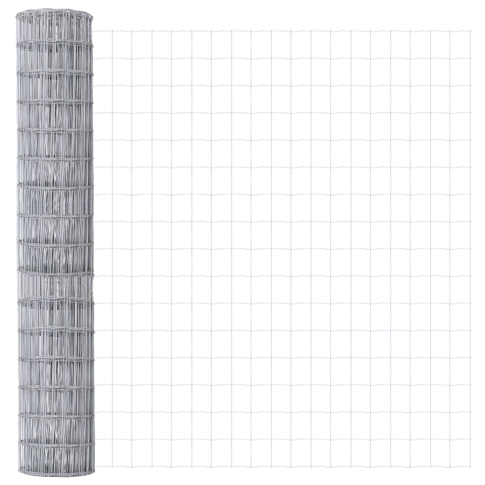 vidaXL Eurozaun 1,5x10 m Feuerverzinkter Stahl