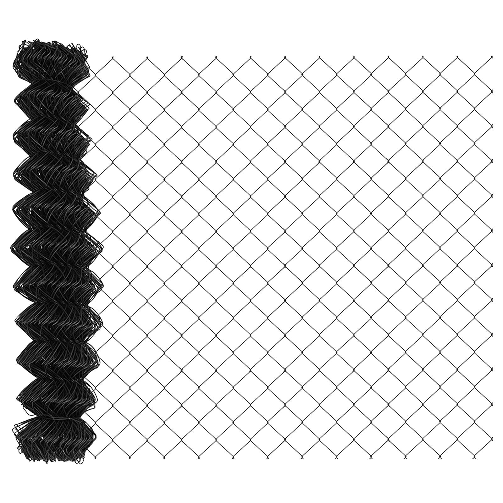 vidaXL Kettengliedzaun Grau 1,4x10 m Stahl