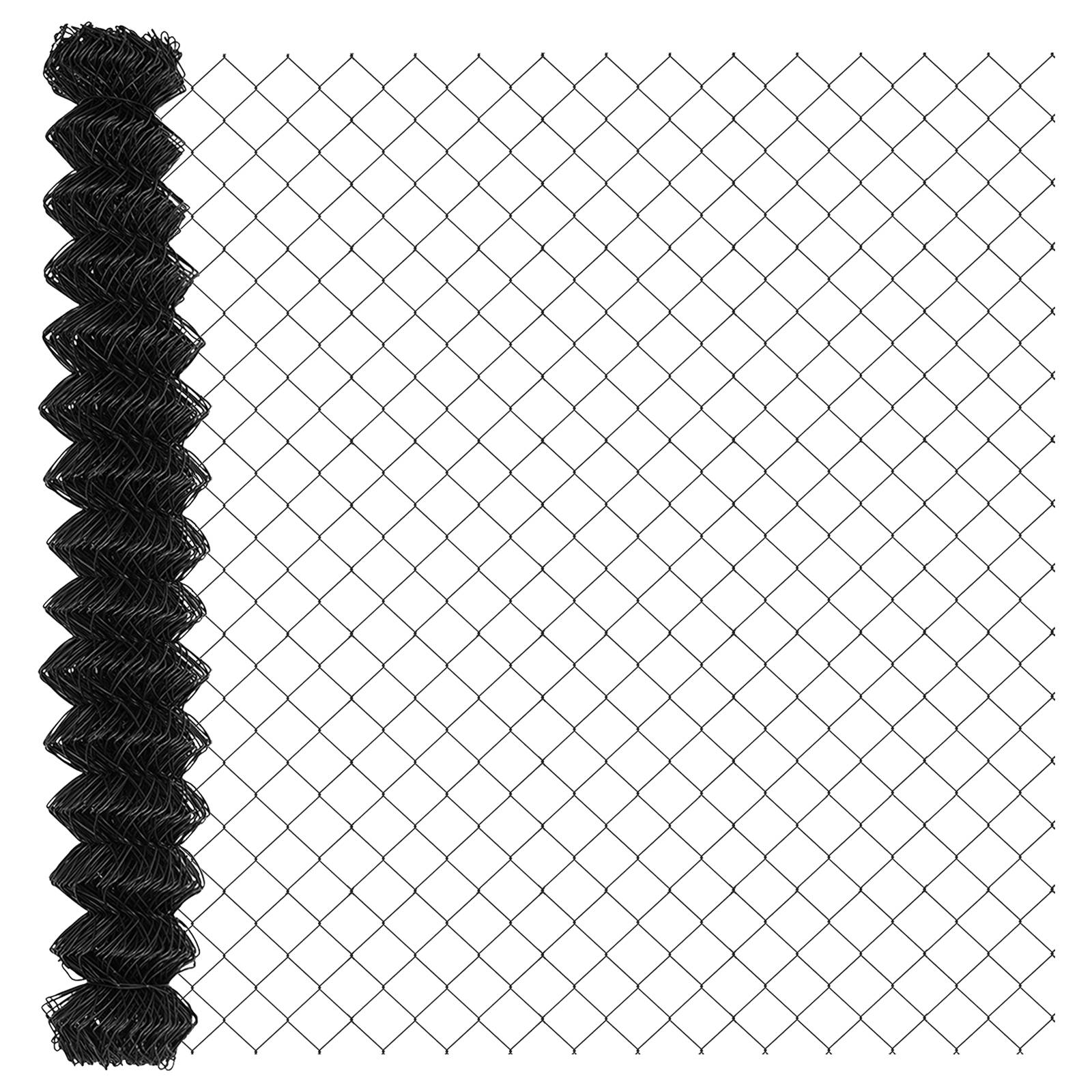 vidaXL Kettenzaun Grau 1,6x25 m Stahl