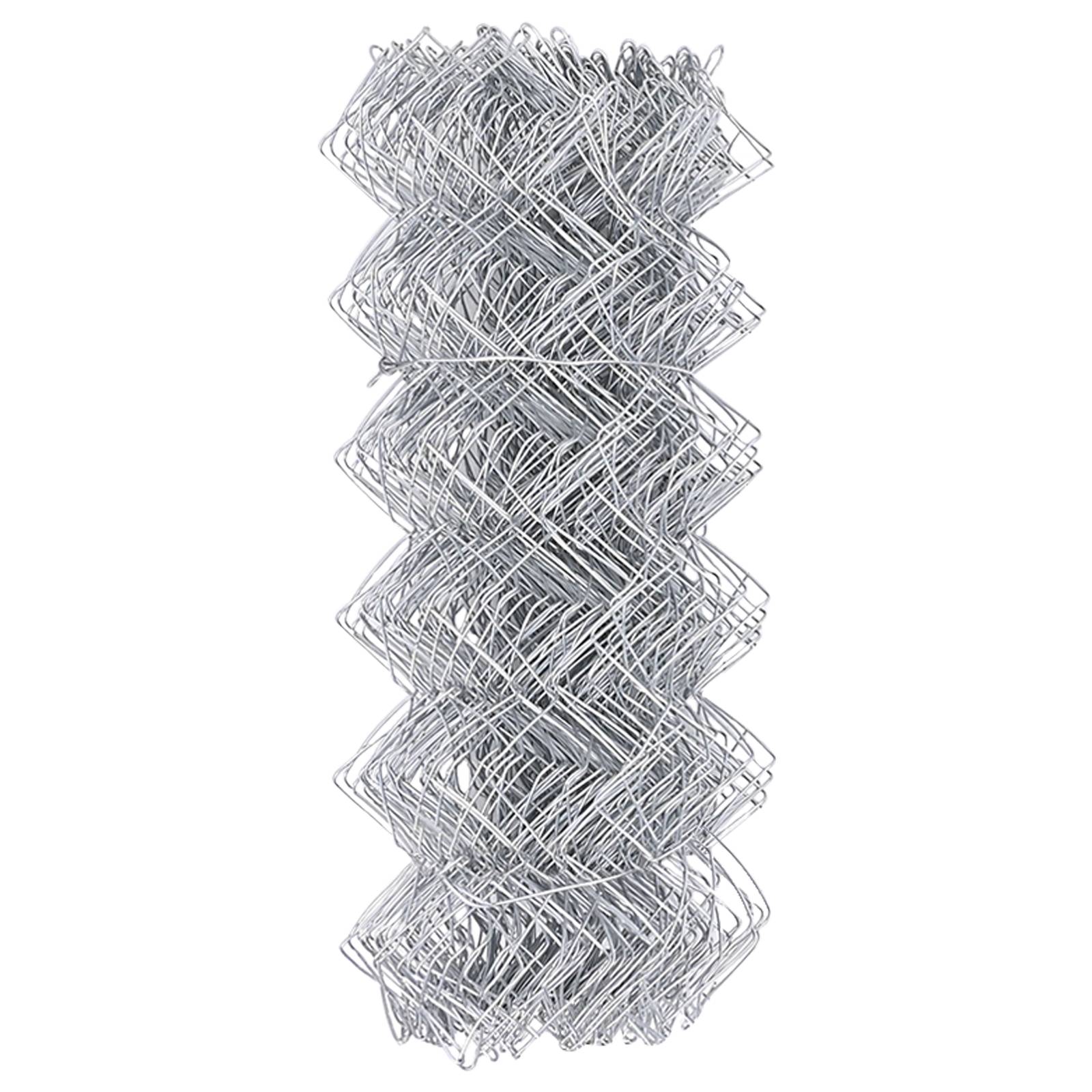 vidaXL Kettengliedzaun 0,4x25 m galvanisierter Stahl