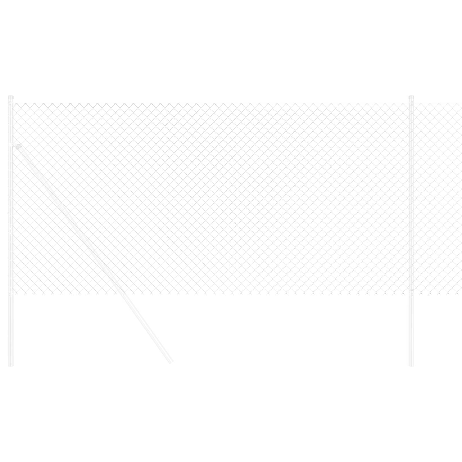 vidaXL Kettenzaun 1.2x10 m verzinkter Stahl