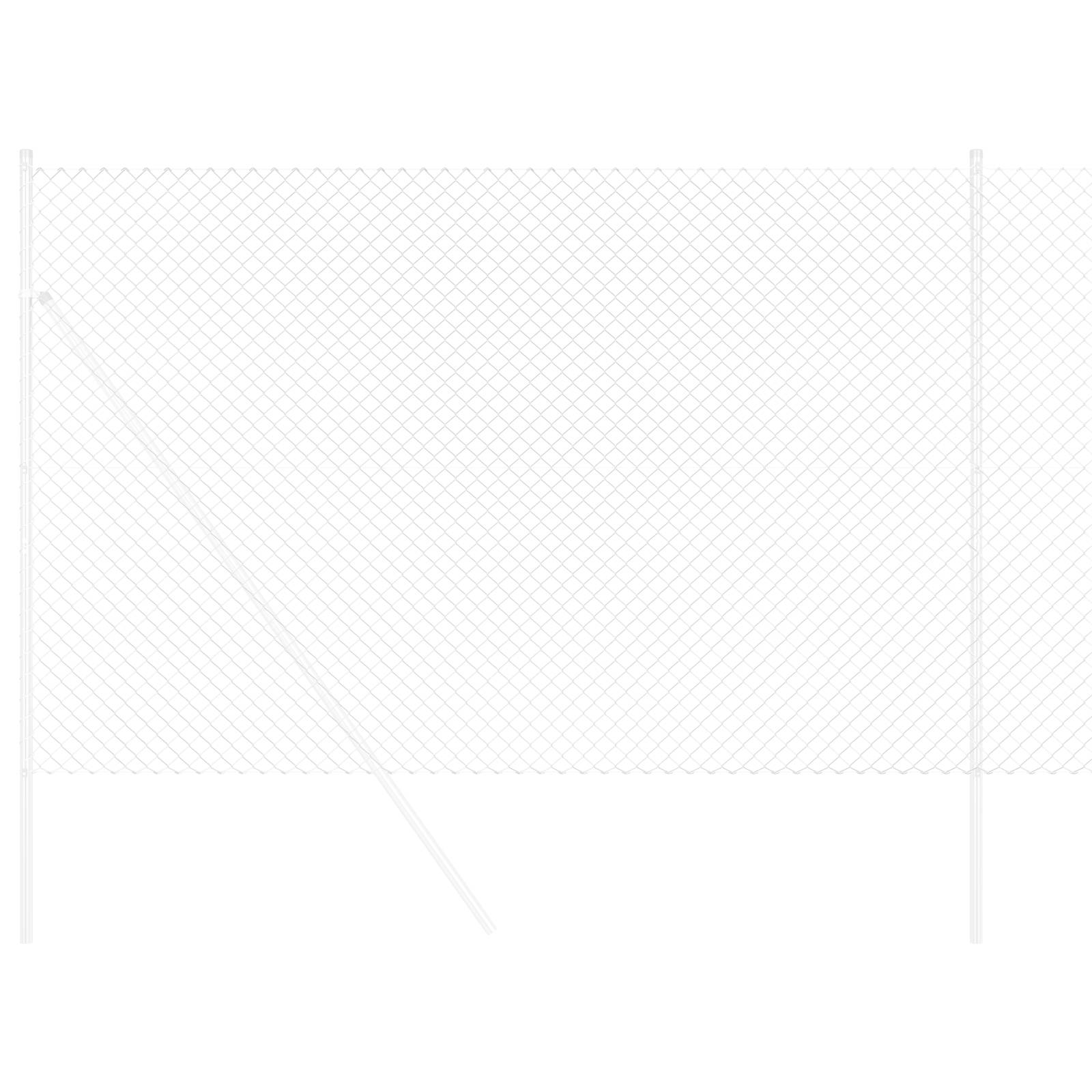 vidaXL Kettengliedzaun 1,6x10 m feuerverzinkter Stahl