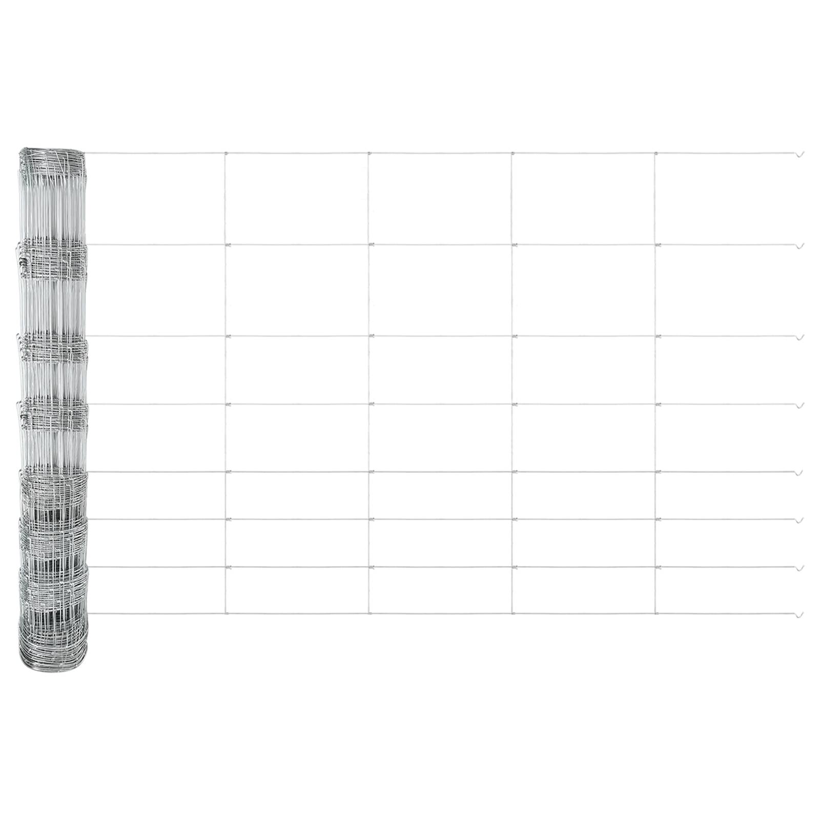 vidaXL Feldzaun 1x100 m Verzinkter Stahl