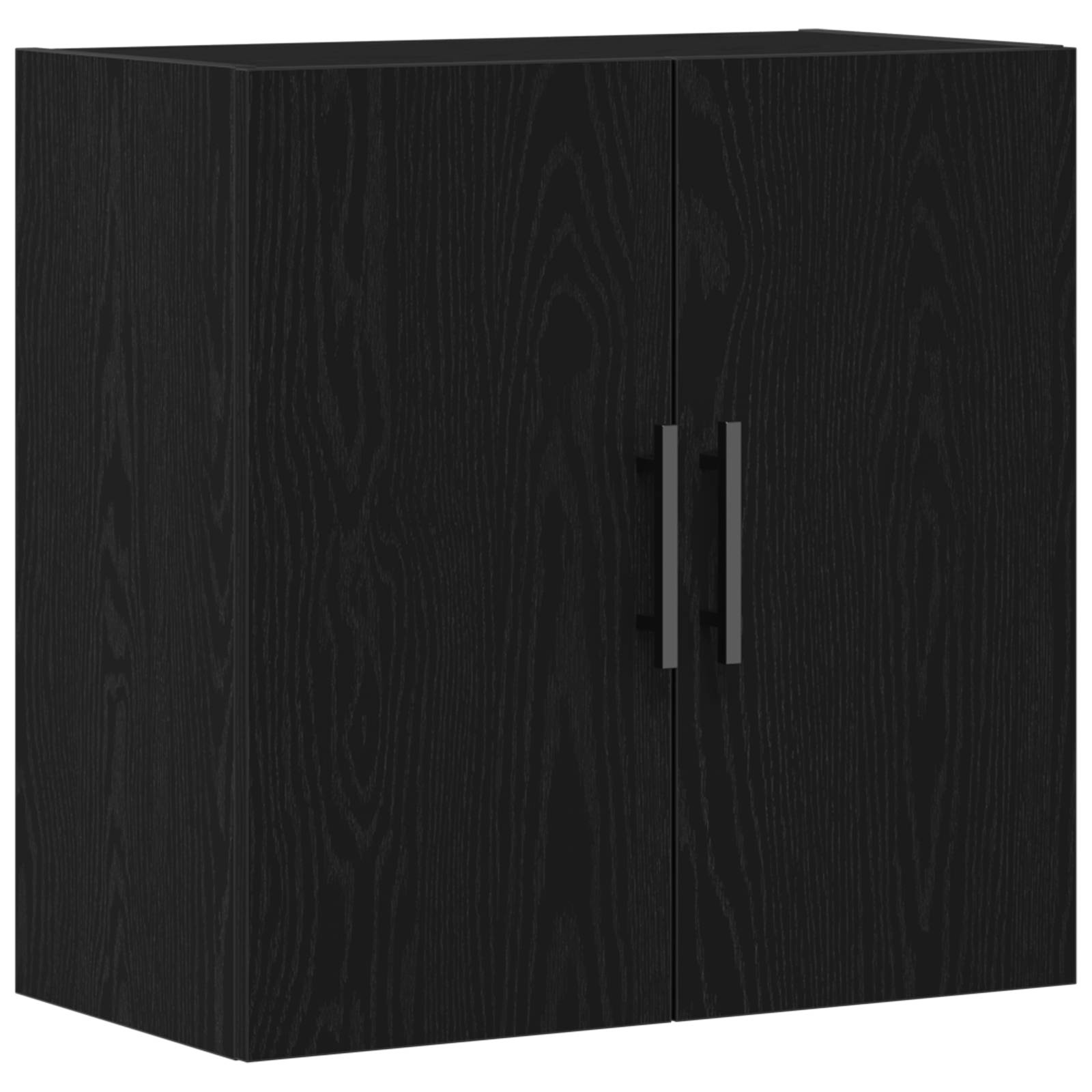 vidaXL Wandschrank Schwarz Eiche 60x31x60 cm Holzwerkstoff