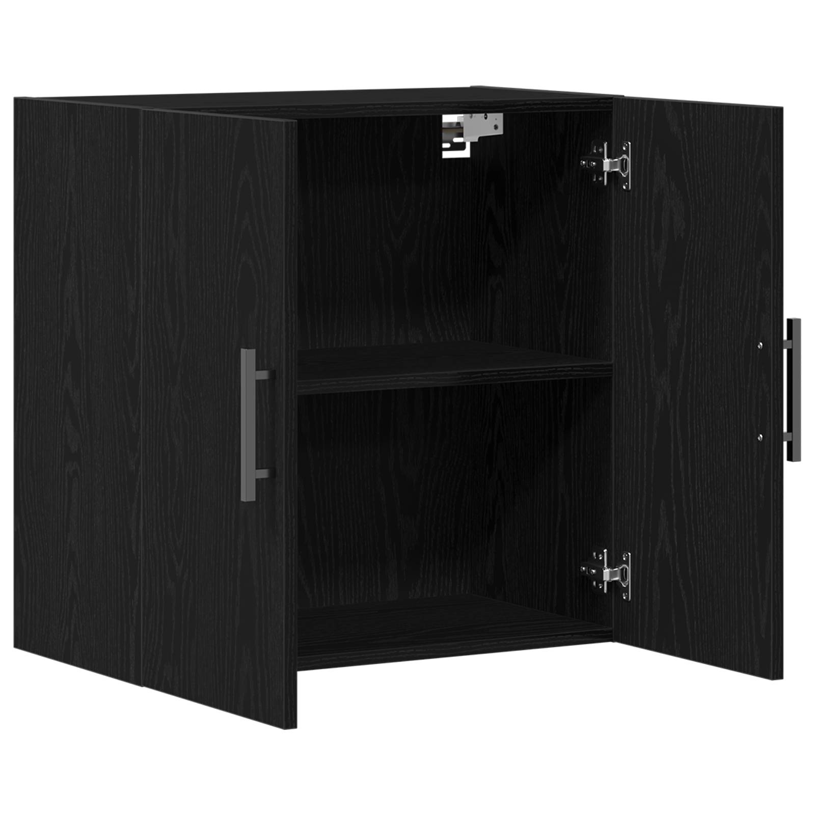 vidaXL Wandschrank Schwarz Eiche 60x31x60 cm Holzwerkstoff