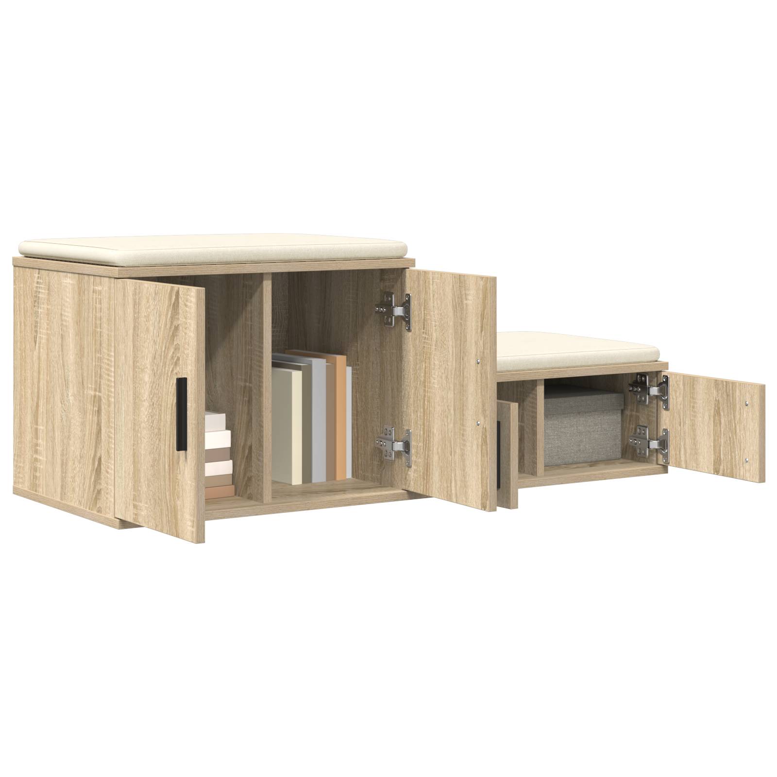 vidaXL Aufbewahrungsschrank Sonoma Eiche 108x41x40 cm Aus Holzwerkstoff