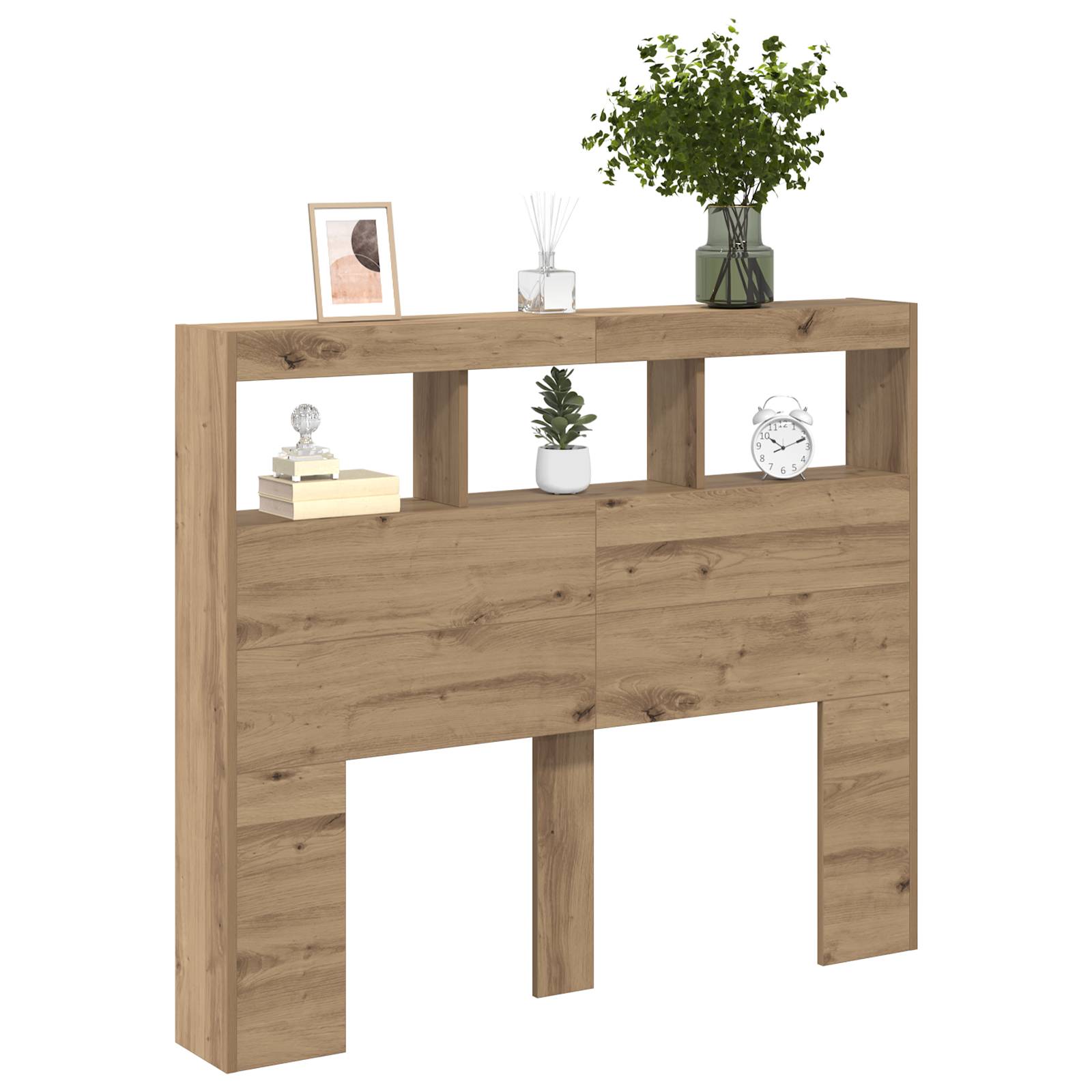vidaXL Artisan Eichen Kopfteil Artisan Eiche Holzwerkstoff