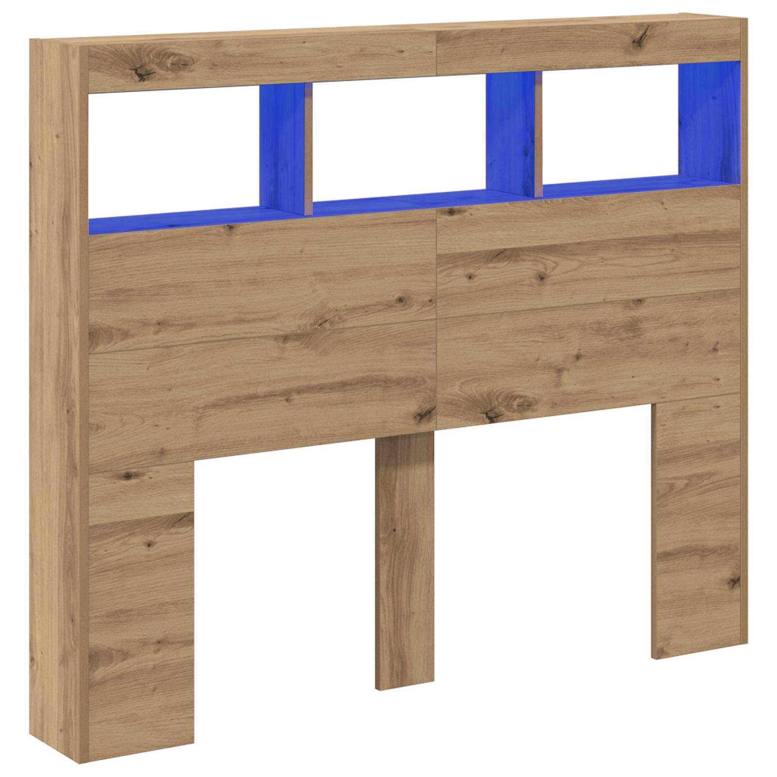 vidaXL Artisan Eichen Kopfteil Artisan Eiche Holzwerkstoff