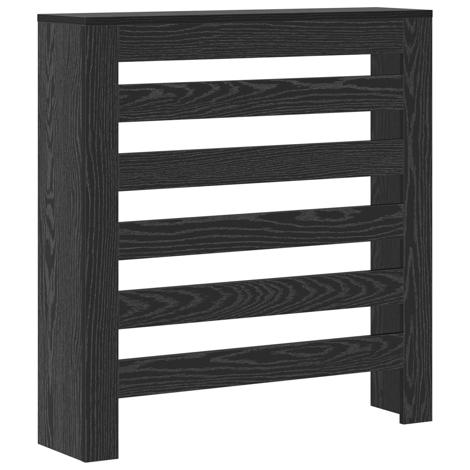 vidaXL Heizungsabdeckung Schwarze Eiche 78x20x82 cm Holzwerkstoff