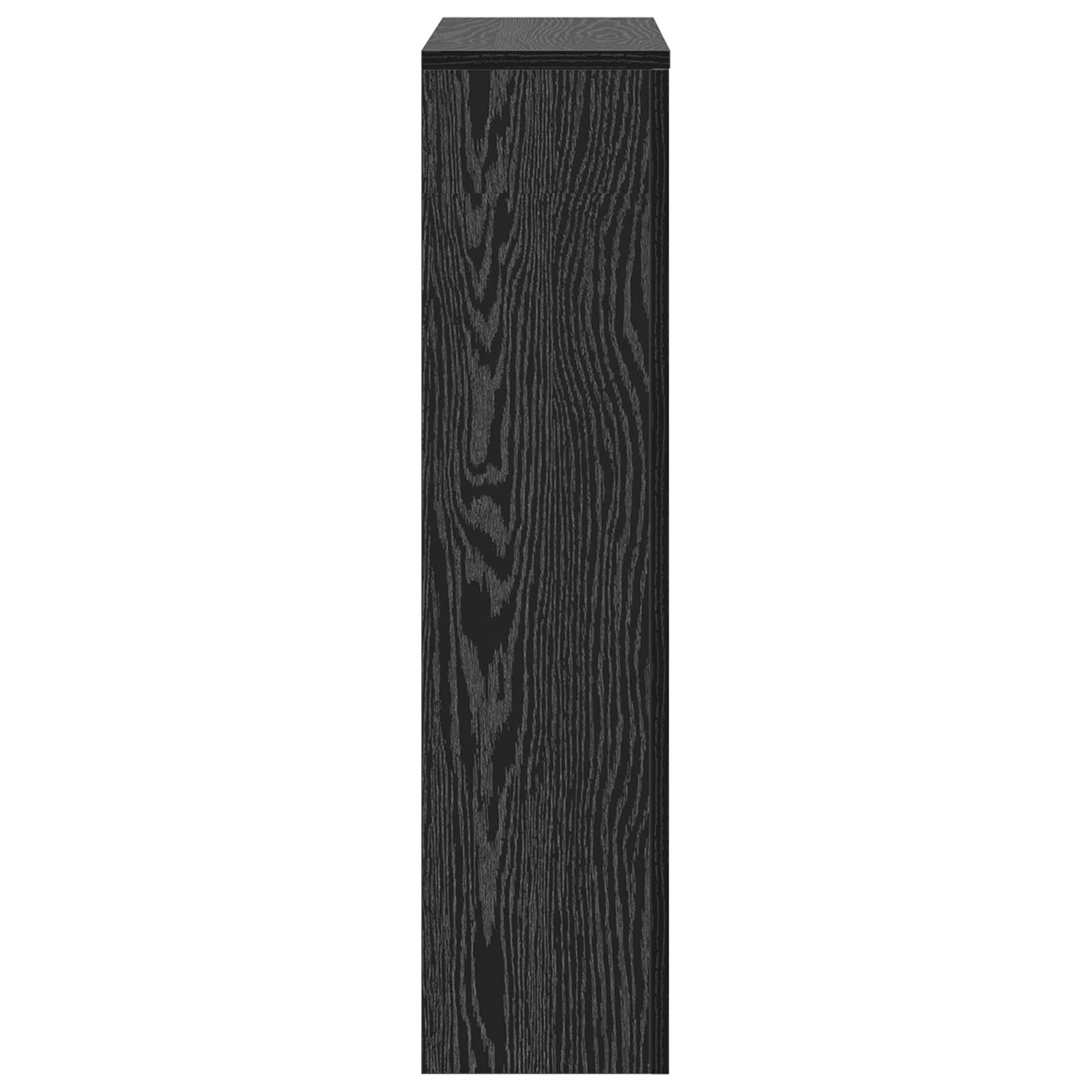 vidaXL Heizungsabdeckung Schwarze Eiche 78x20x82 cm Holzwerkstoff
